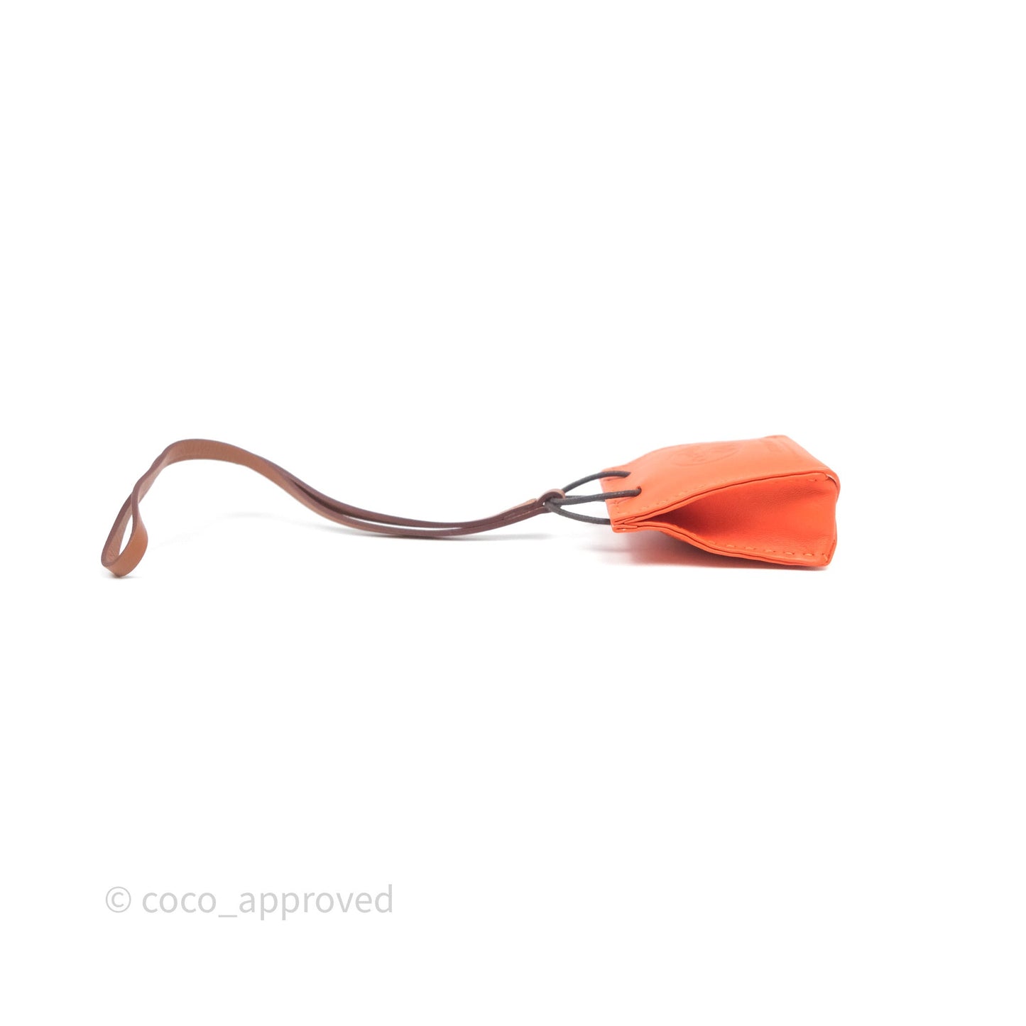 Hermès Orange Shopping Bag Charm