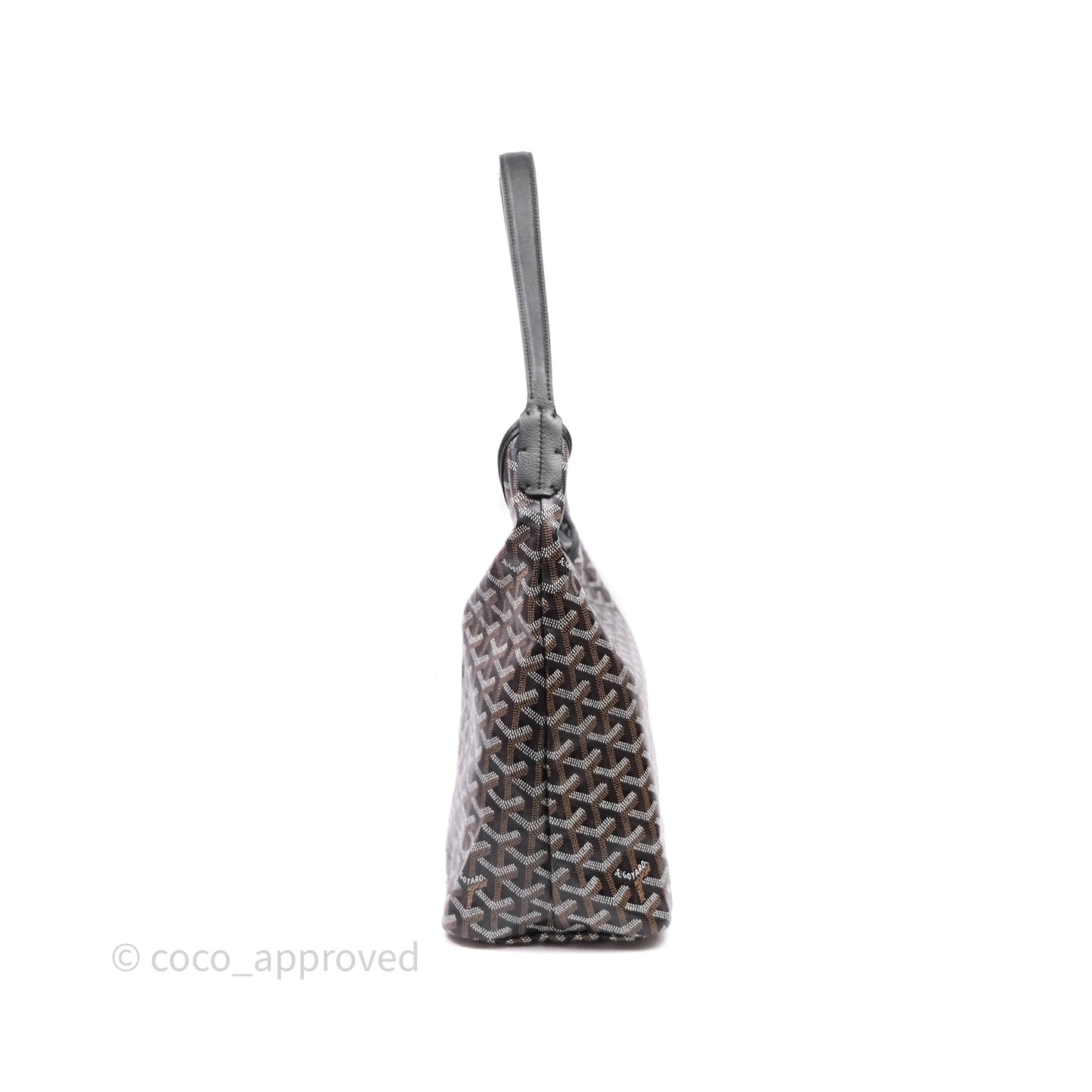 Goyard Bohème Hobo Bag Black Goyardine Canvas