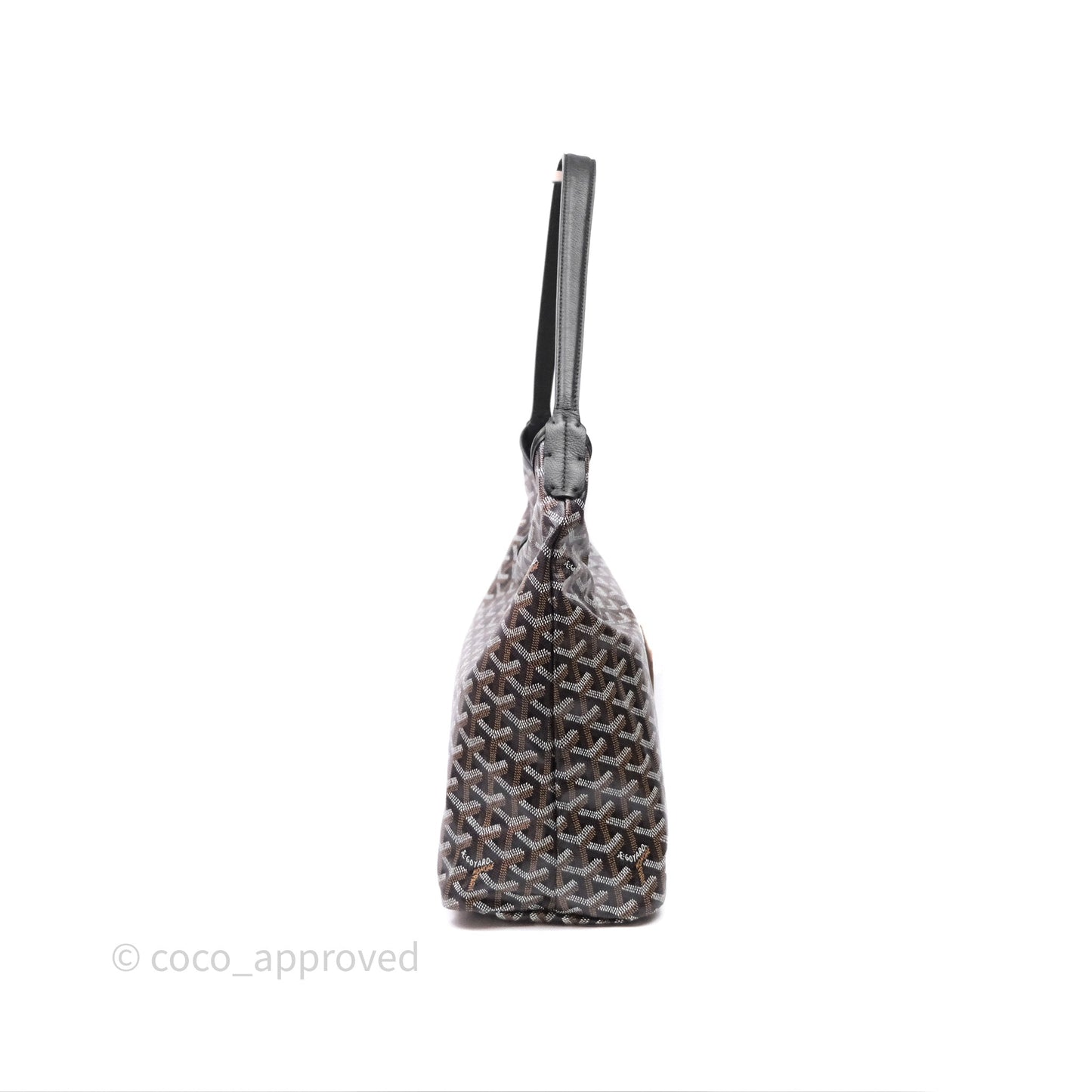 Goyard Bohème Hobo Bag Black Goyardine Canvas