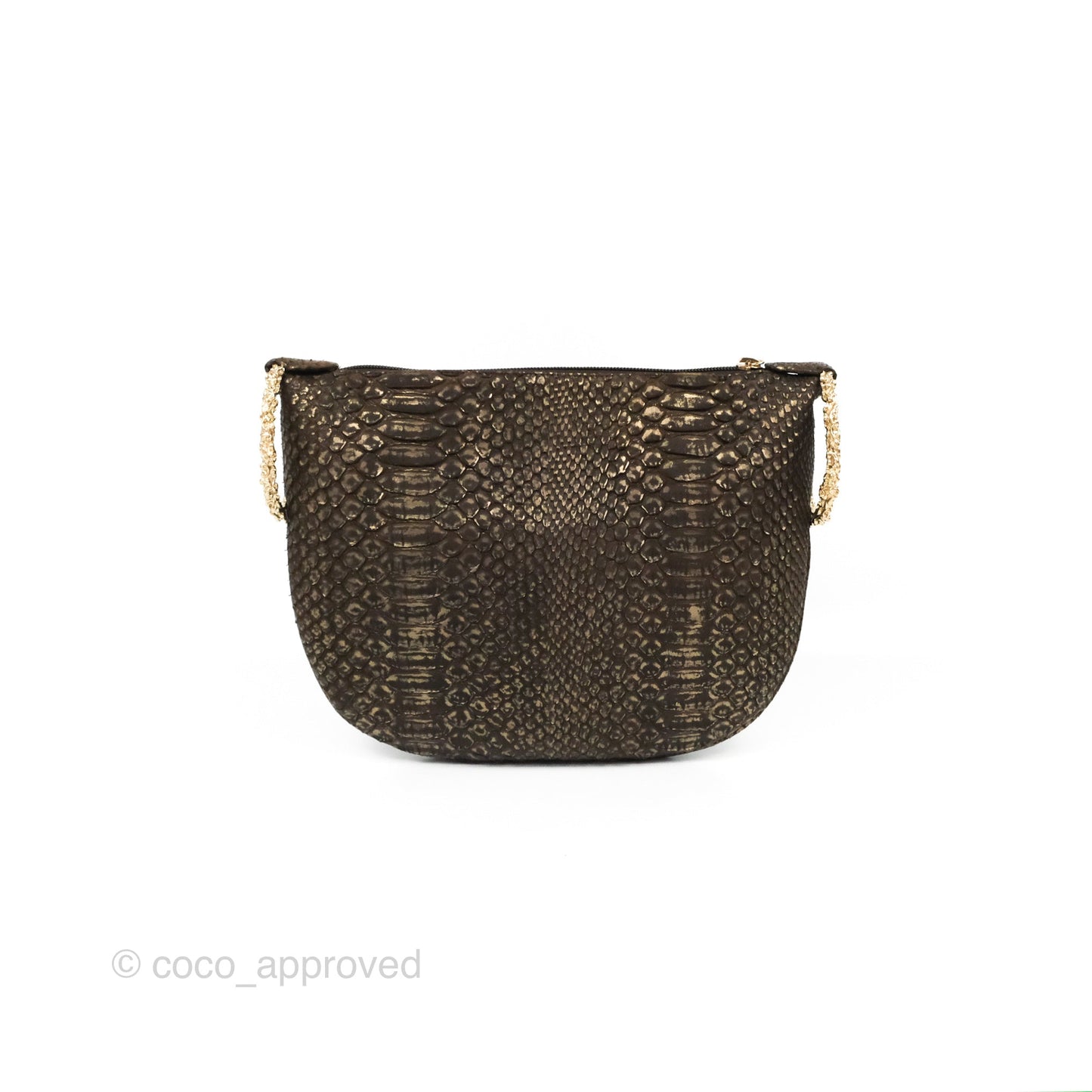 Chanel Python Fortune Cookie Clutch
