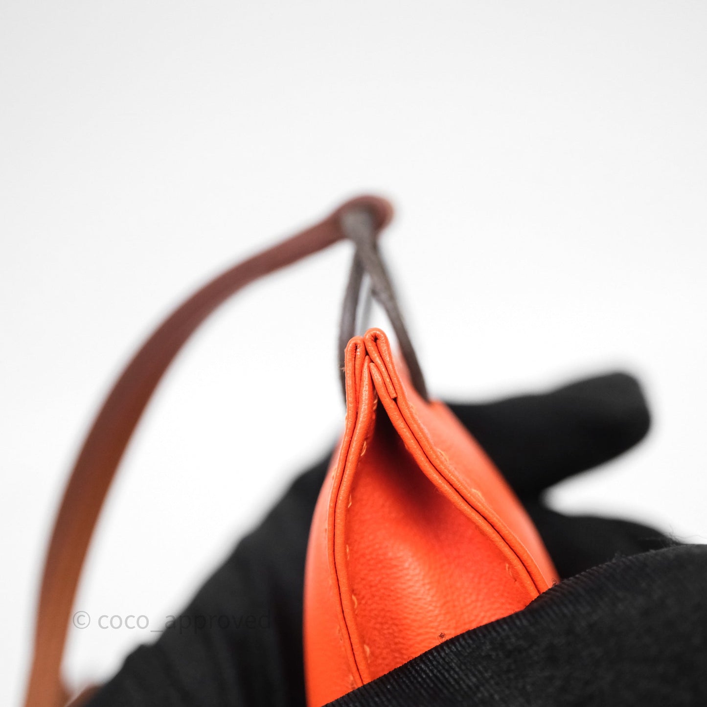 Hermès Orange Shopping Bag Charm