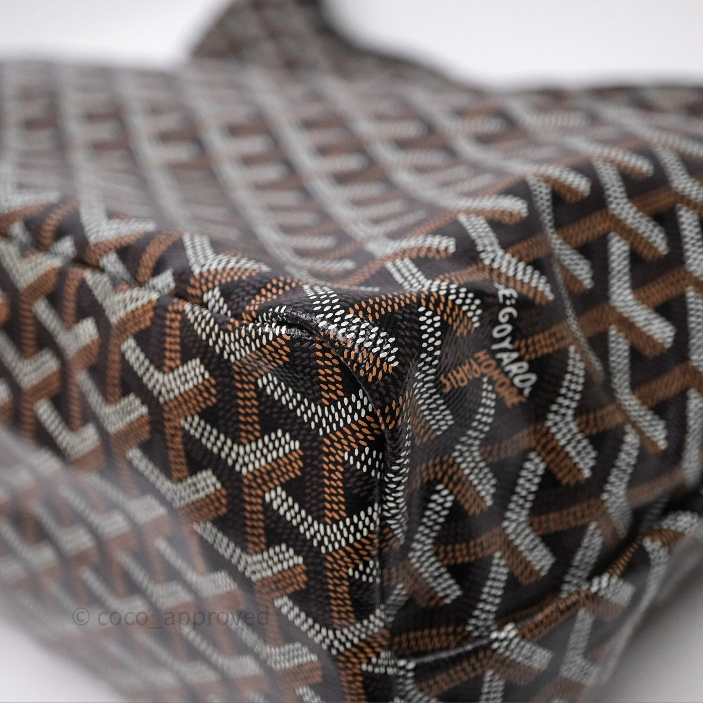 Goyard Bohème Hobo Bag Black Goyardine Canvas