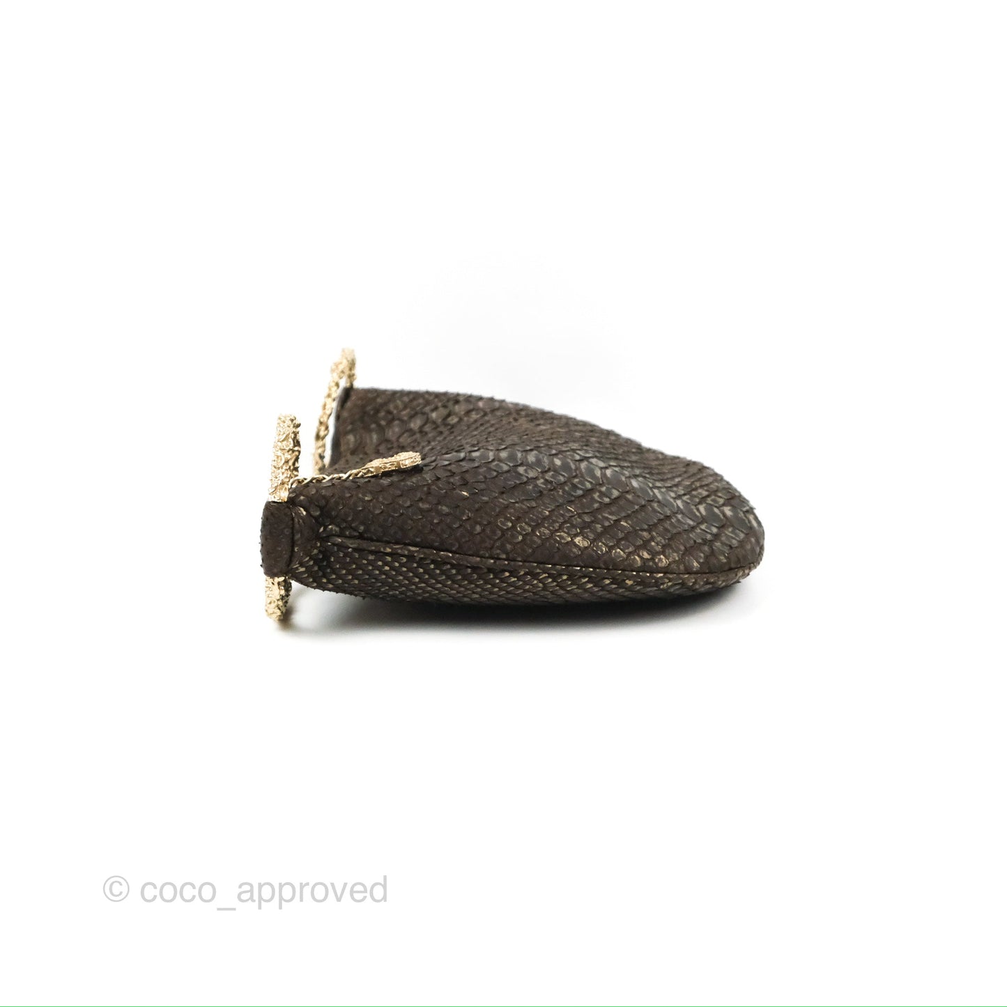 Chanel Python Fortune Cookie Clutch