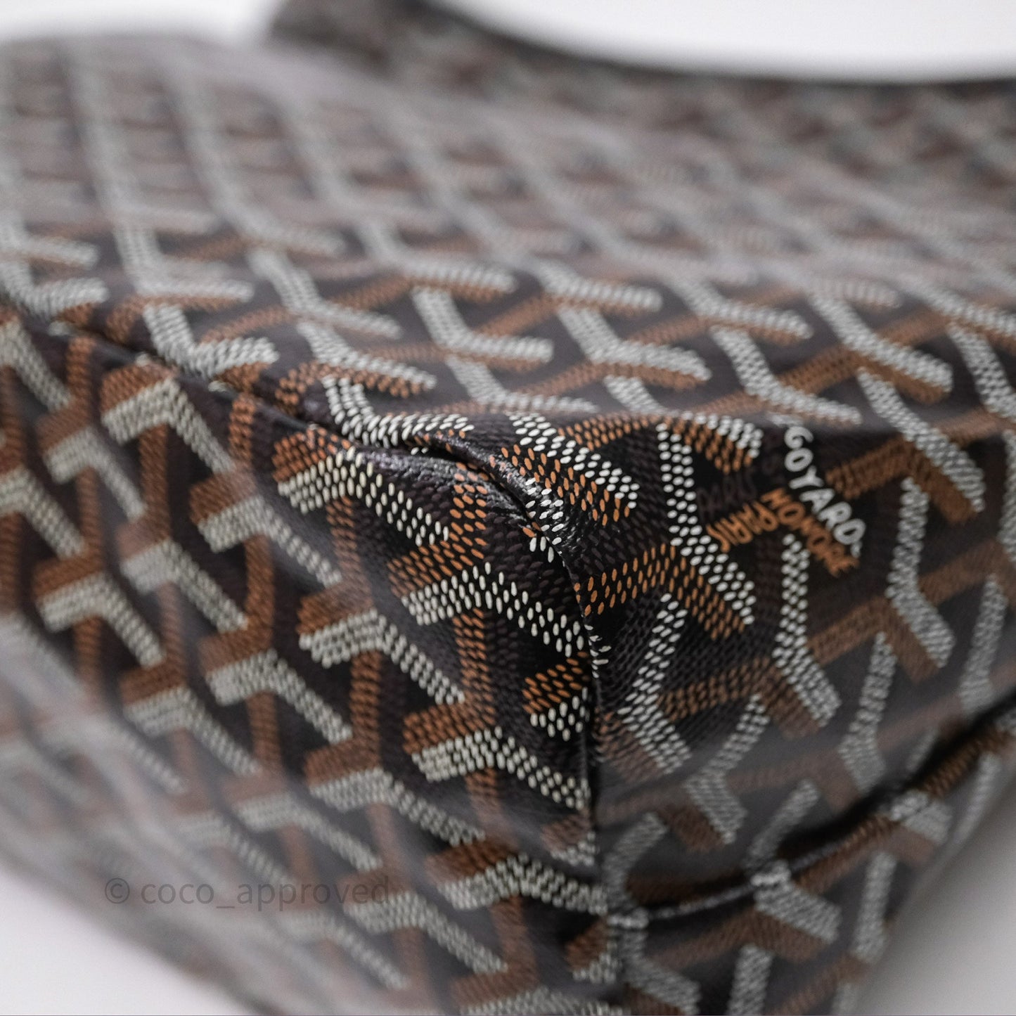 Goyard Bohème Hobo Bag Black Goyardine Canvas