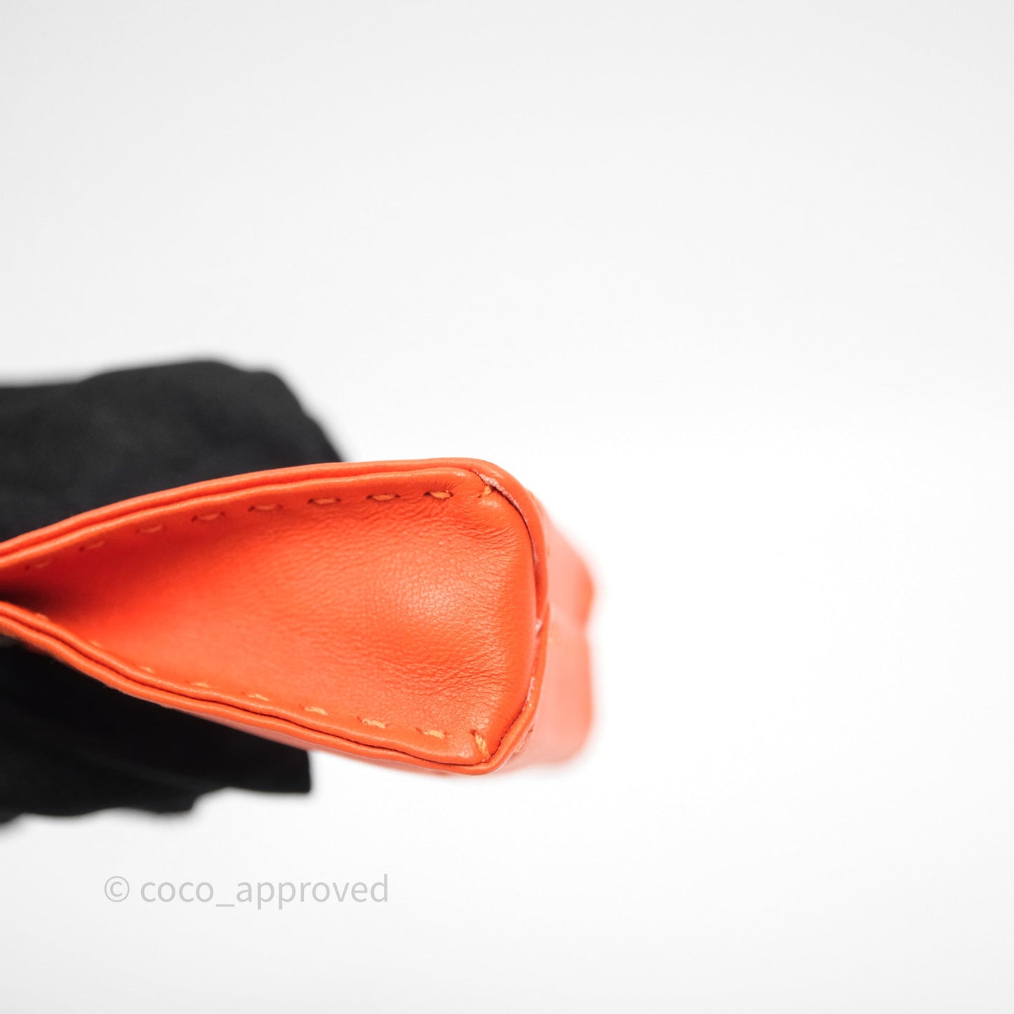 Hermès Orange Shopping Bag Charm