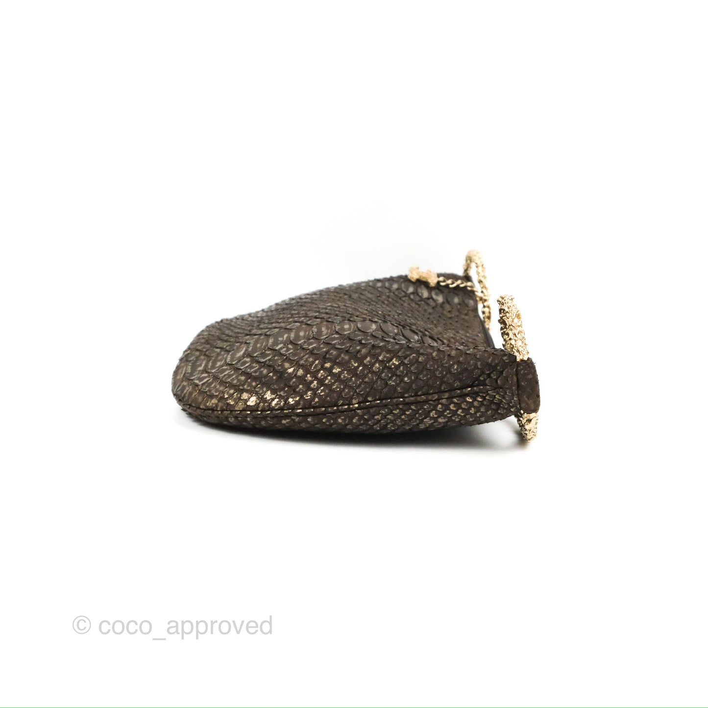 Chanel Python Fortune Cookie Clutch
