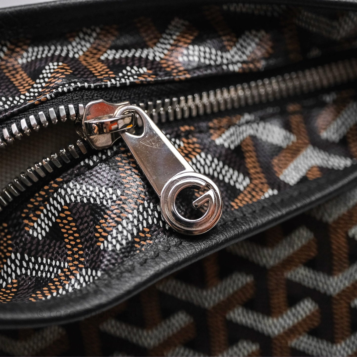 Goyard Bohème Hobo Bag Black Goyardine Canvas
