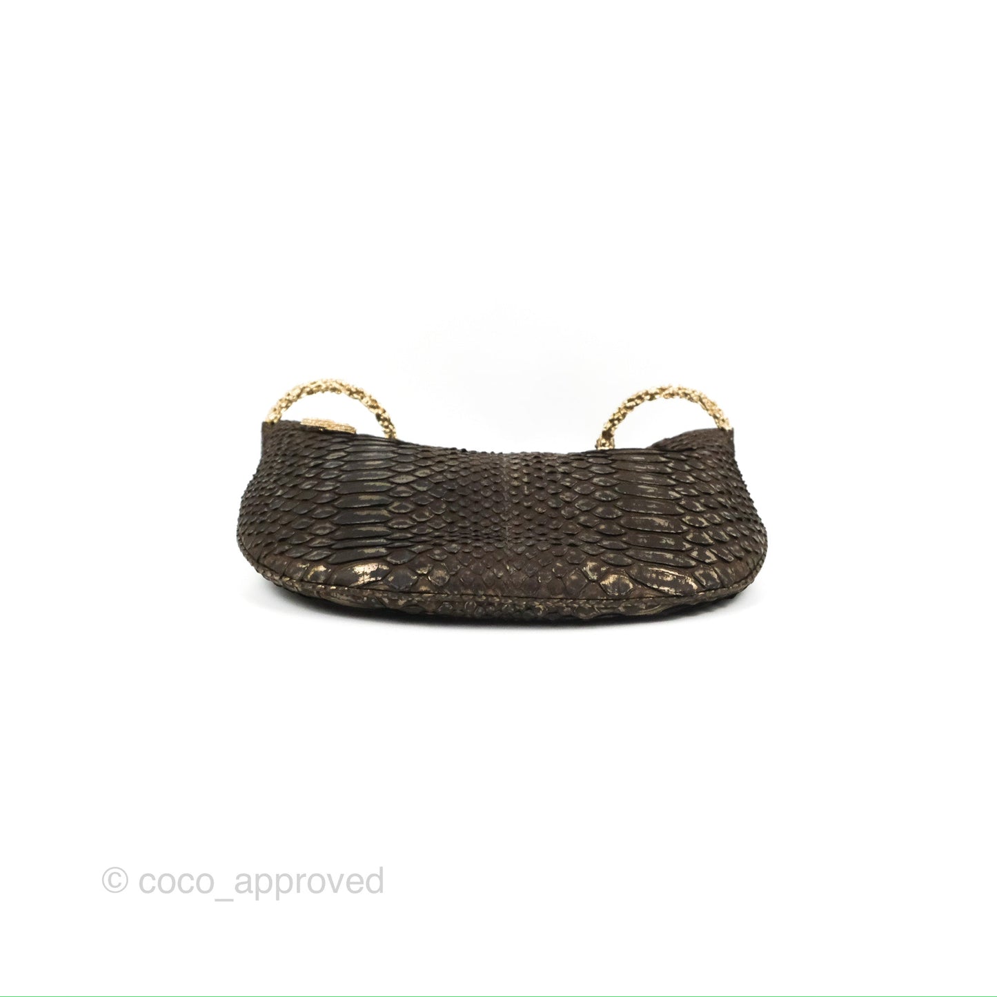 Chanel Python Fortune Cookie Clutch
