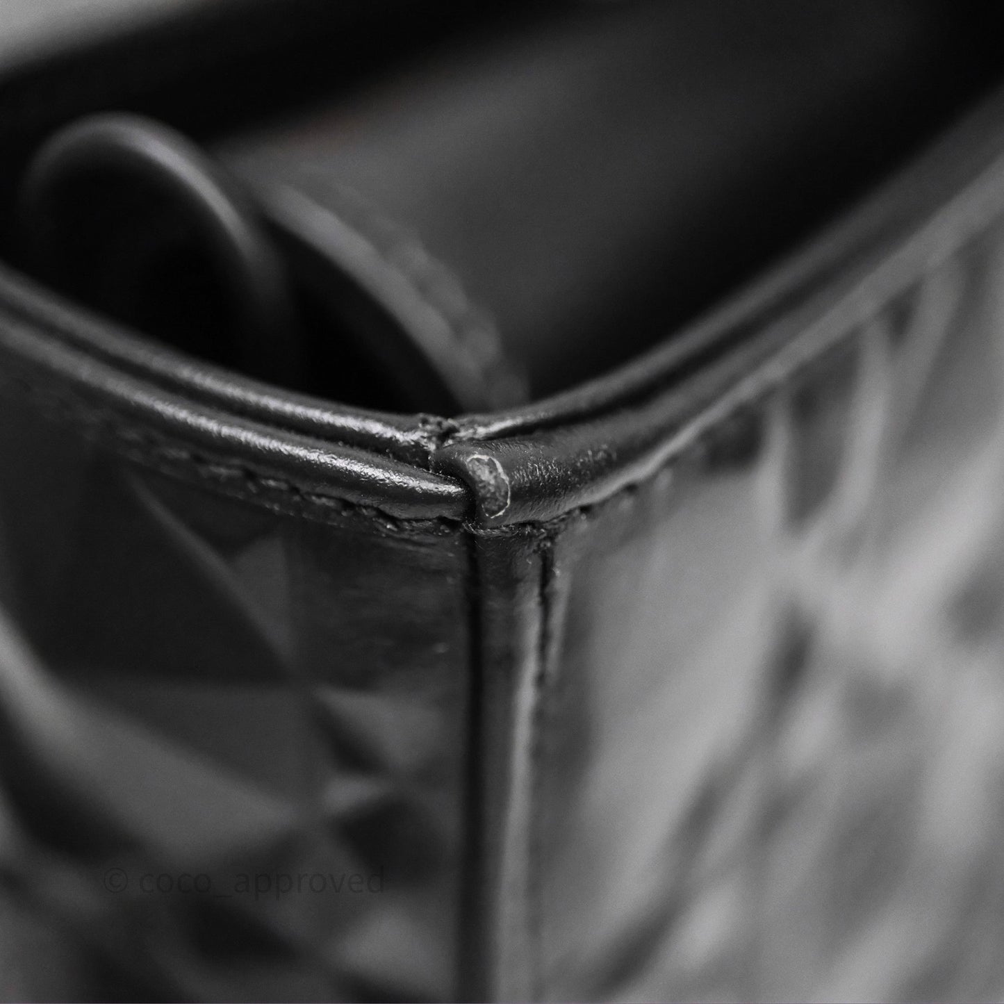 Dior Lady D-Joy Bag So Black Cannage Calfskin with Diamond Motif