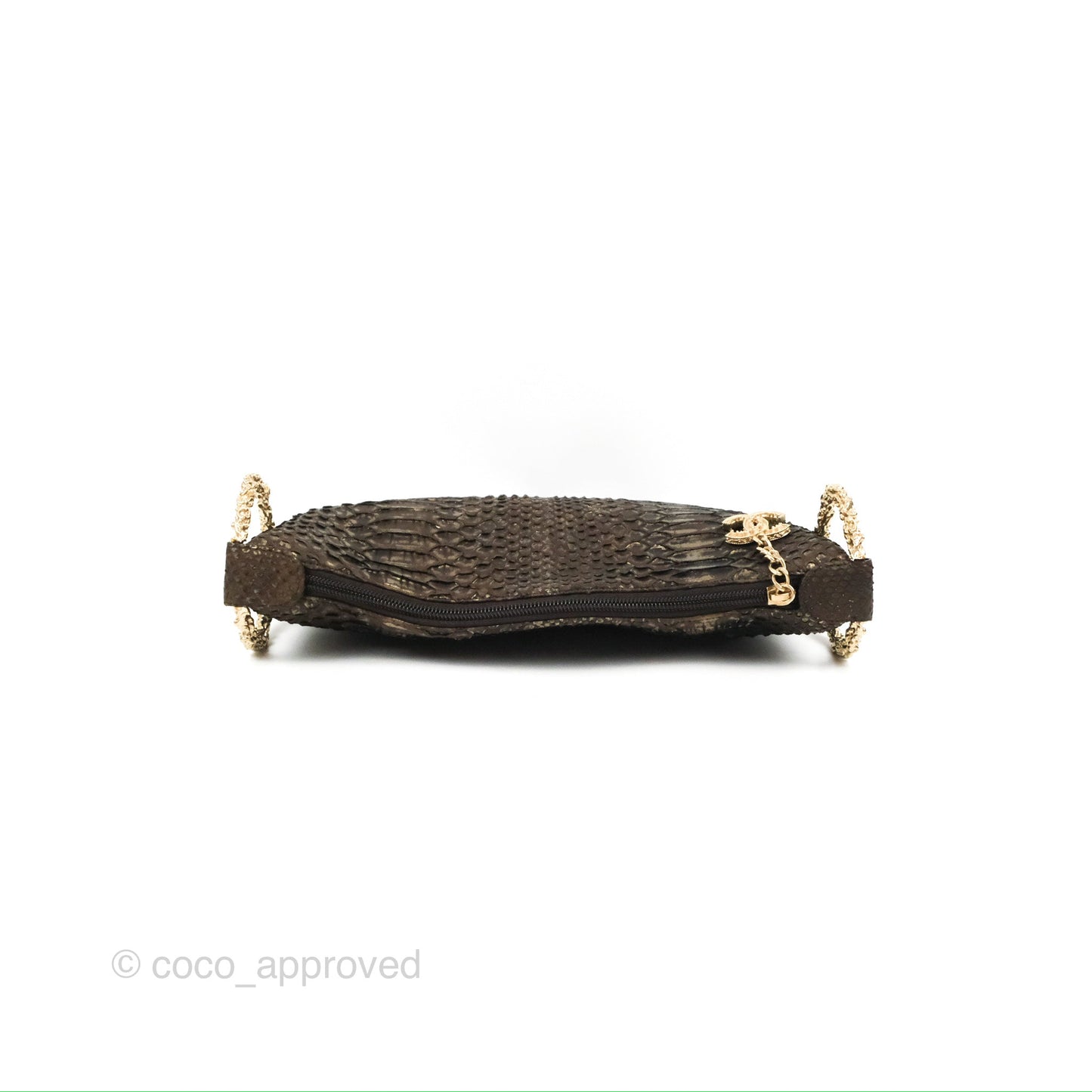 Chanel Python Fortune Cookie Clutch