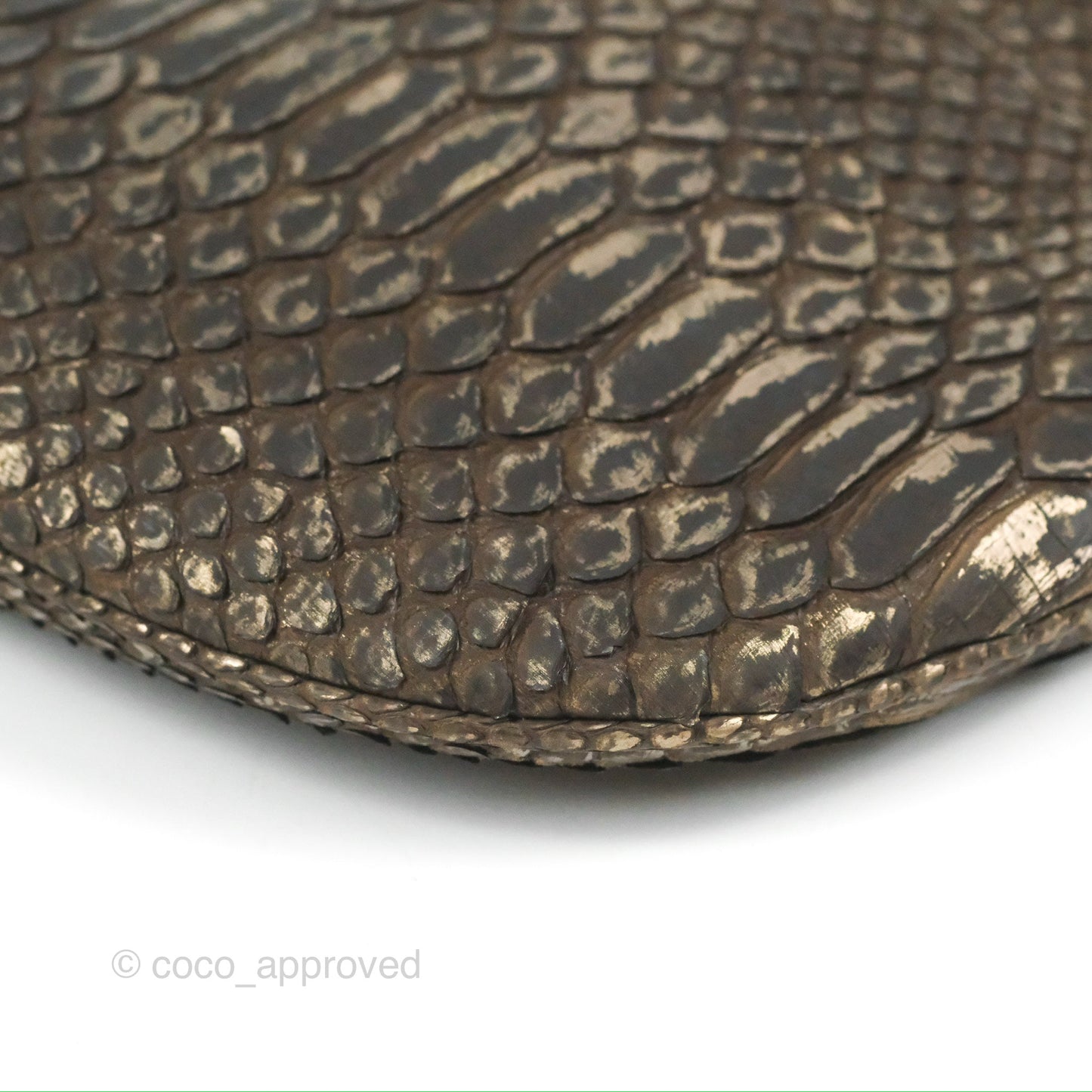 Chanel Python Fortune Cookie Clutch