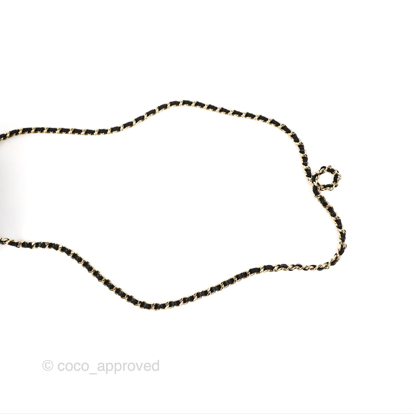 Chanel Mini Handle Flap Coin Purse With Chain Black Lambskin Gold Hardware
