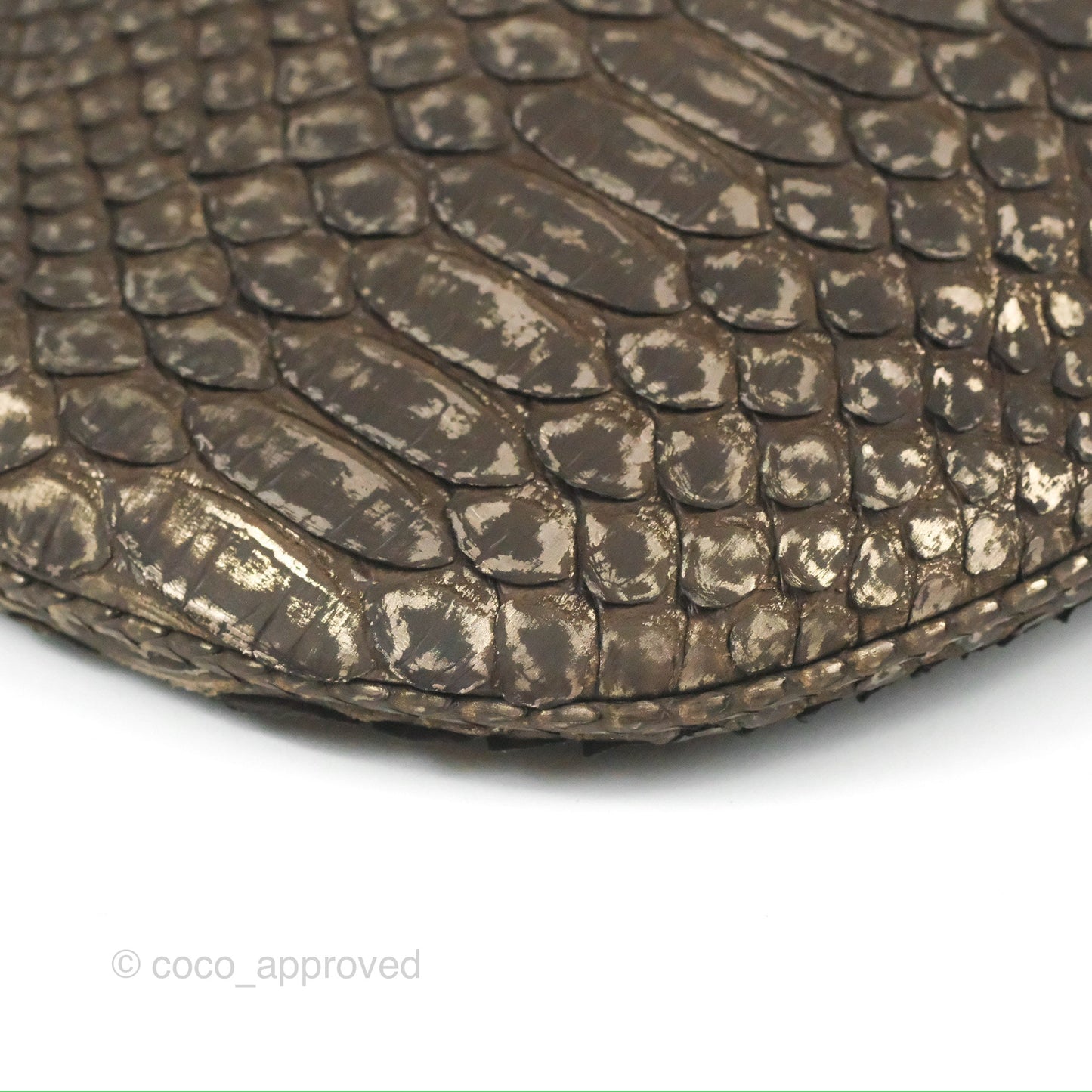 Chanel Python Fortune Cookie Clutch