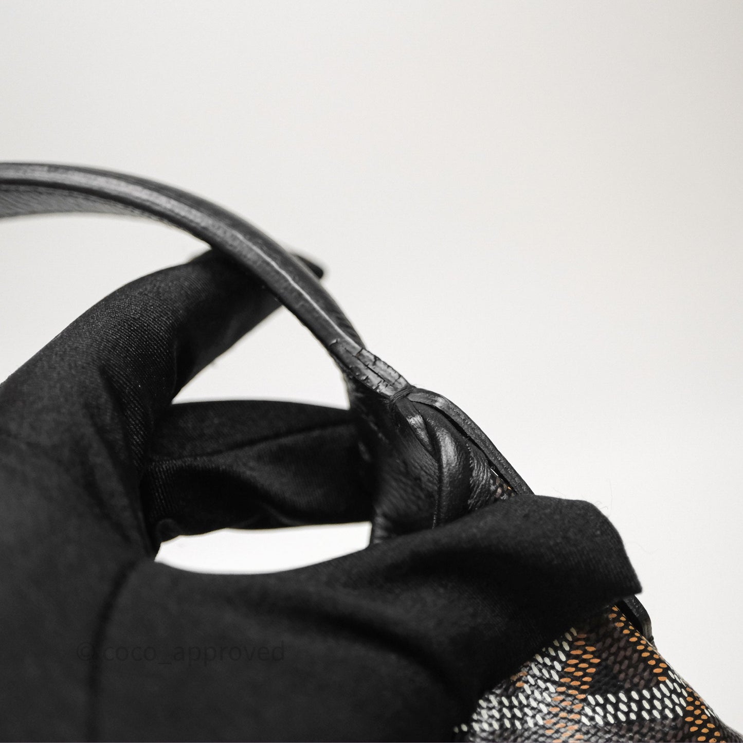 Goyard Bohème Hobo Bag Black Goyardine Canvas