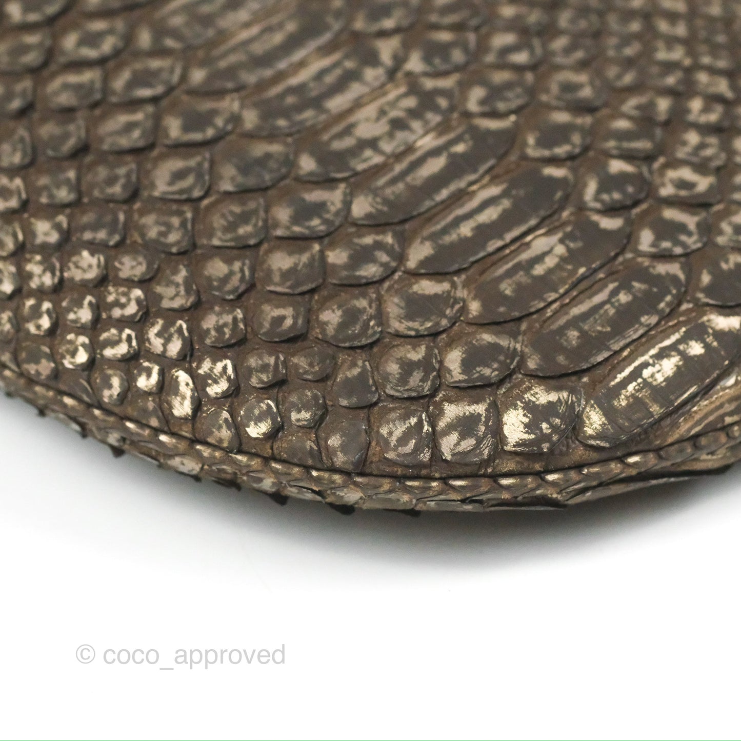Chanel Python Fortune Cookie Clutch