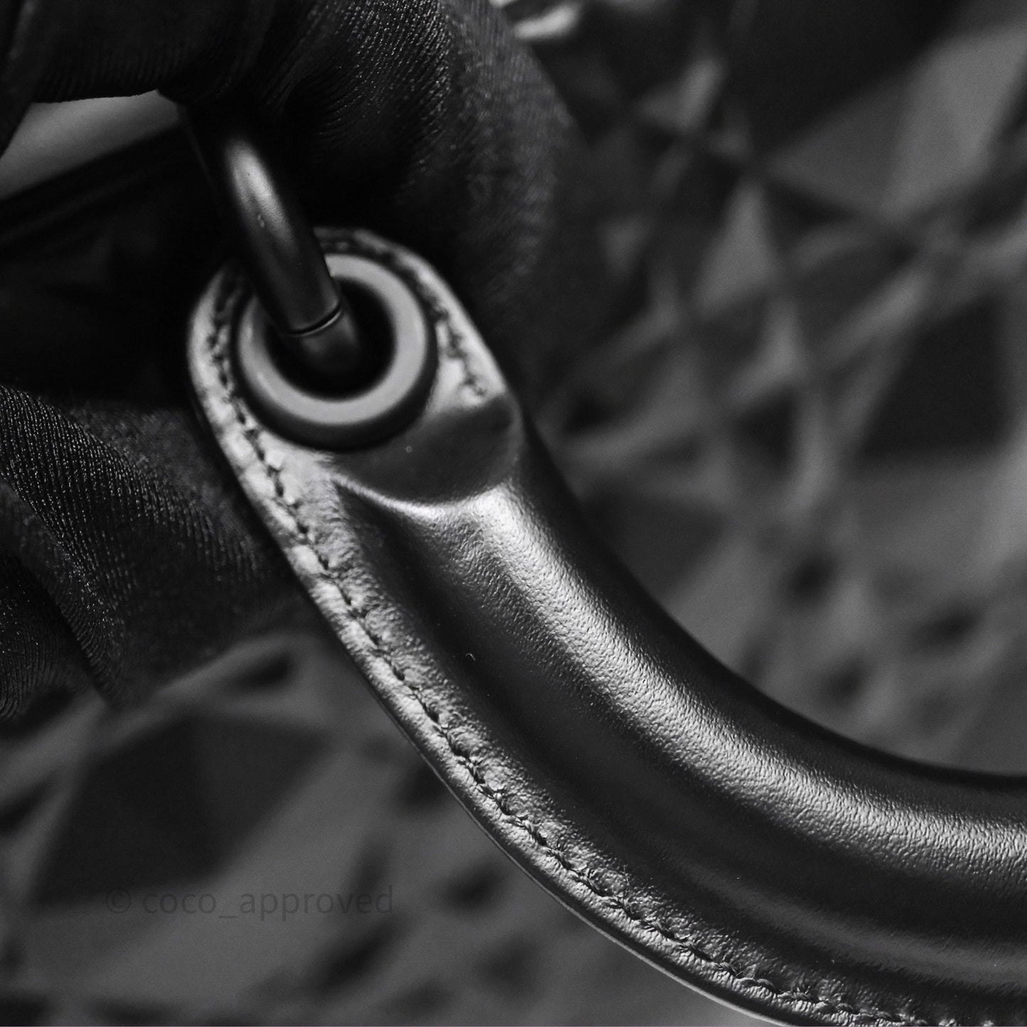 Dior Lady D-Joy Bag So Black Cannage Calfskin with Diamond Motif
