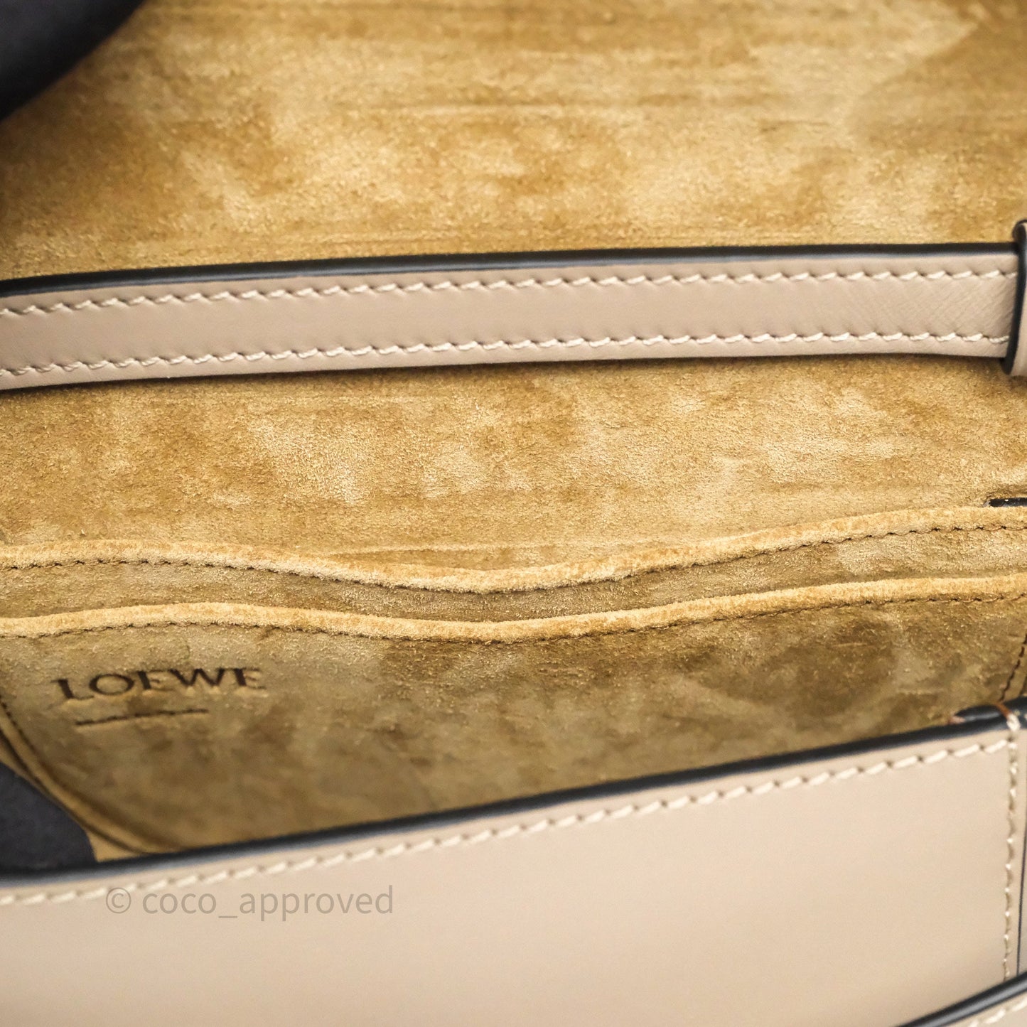 Loewe Mini Gate Dual Bag Beige Sand Soft Calfskin Jacquard Strap