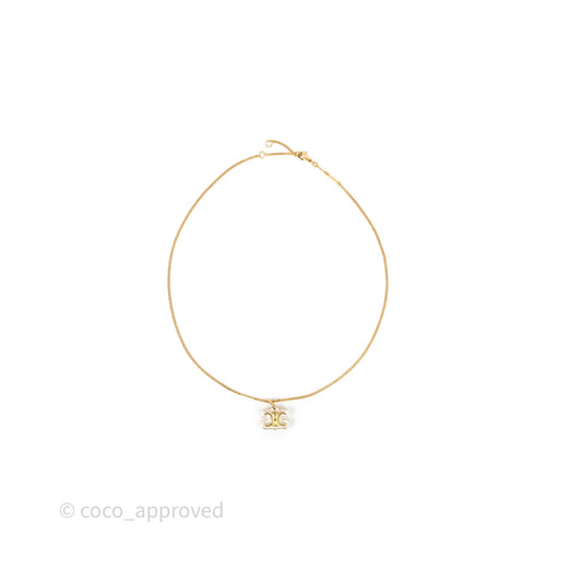 Celine Glacon Necklace Gold Tone