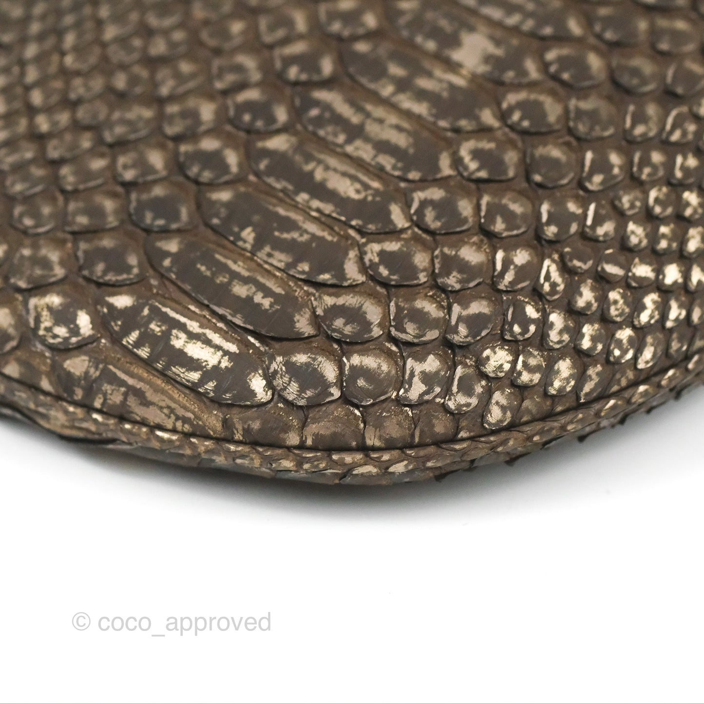 Chanel Python Fortune Cookie Clutch