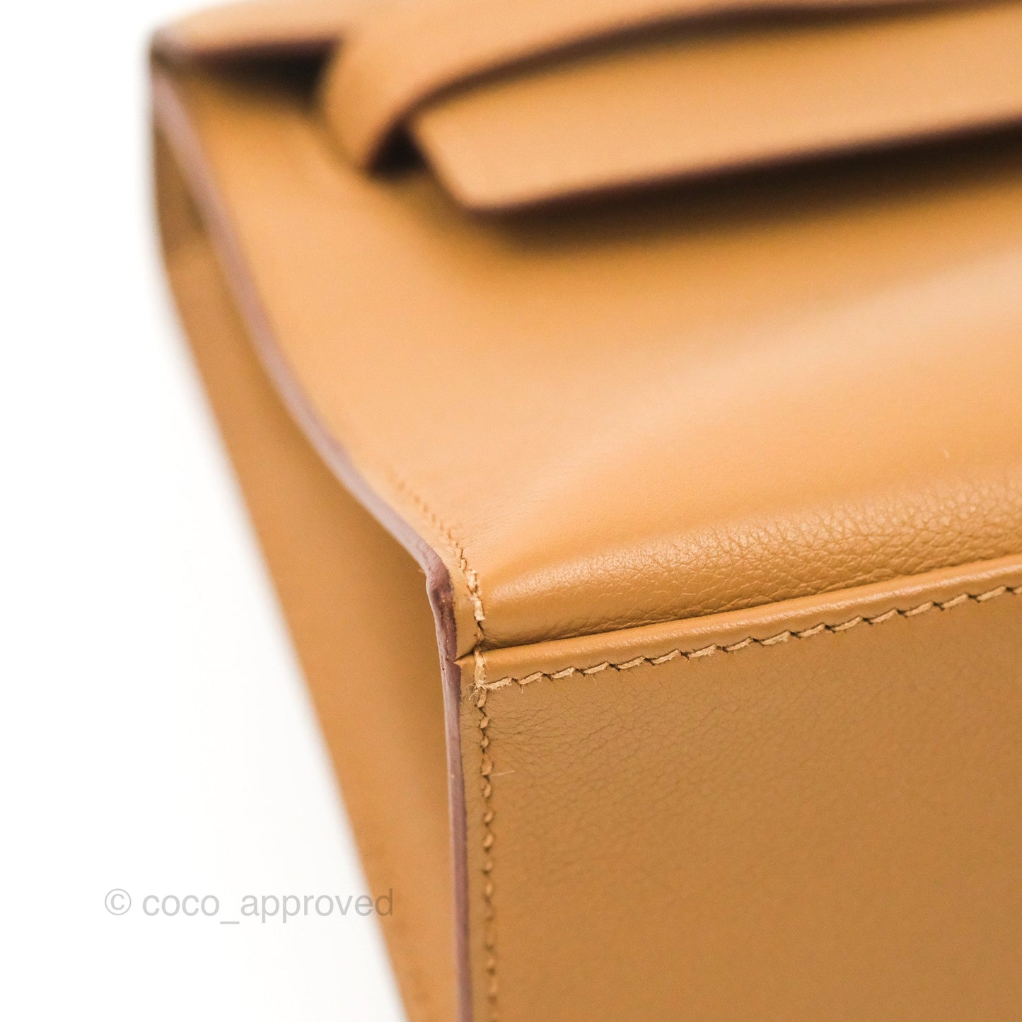 Hermès Kelly Pochette Clutch Biscuit 48 Swift Palladium Hardware