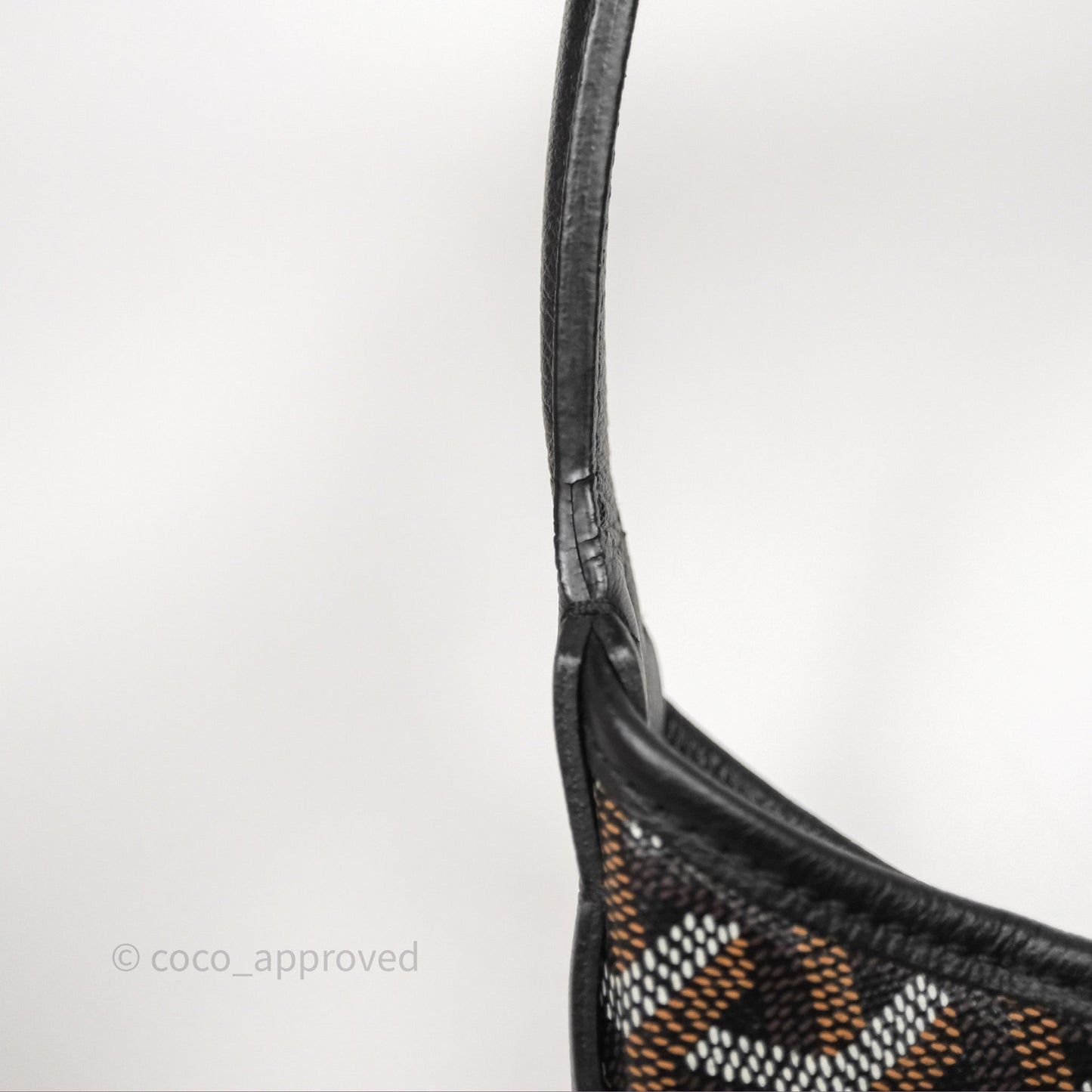 Goyard Bohème Hobo Bag Black Goyardine Canvas