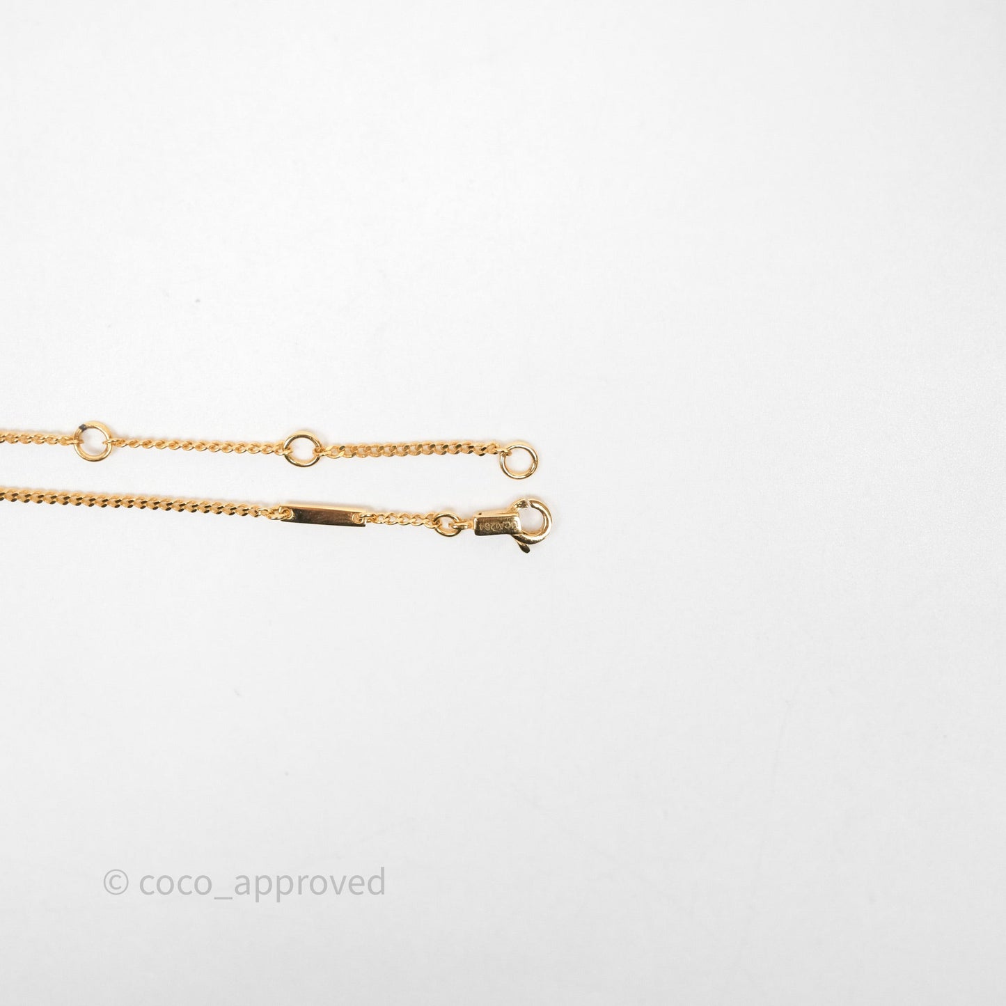 Celine Glacon Necklace Gold Tone