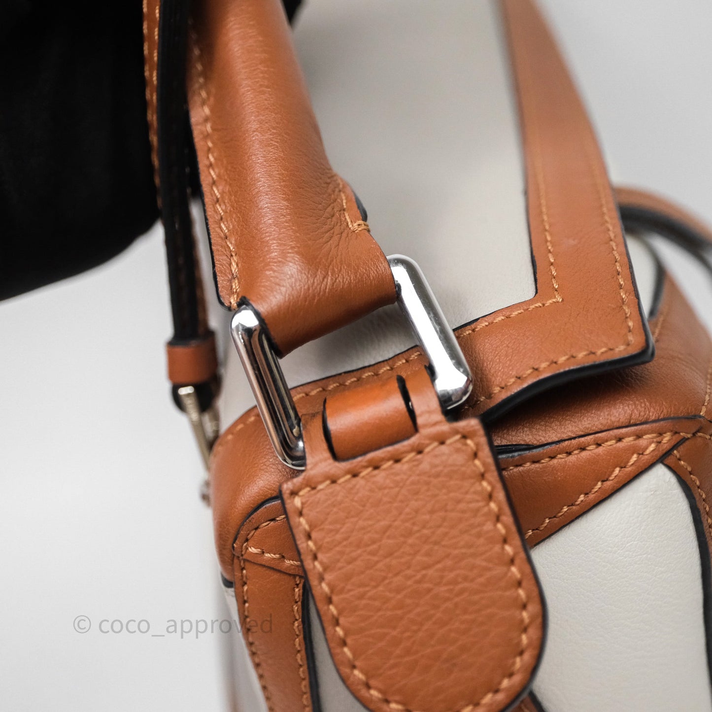 Loewe Small Graphic Puzzle Bag Ghost Soft White Calfskin