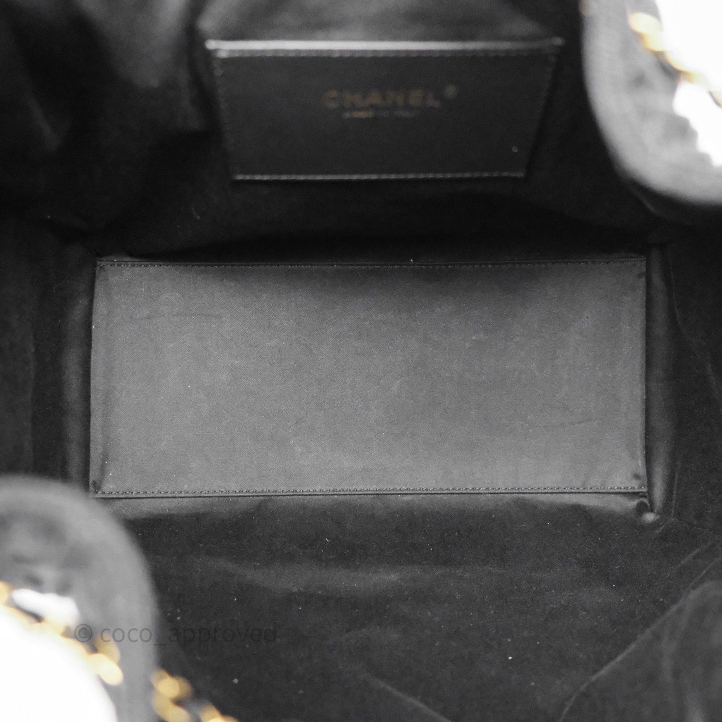 Chanel 25 Medium Washed Denim Black Aged Gold Hardware