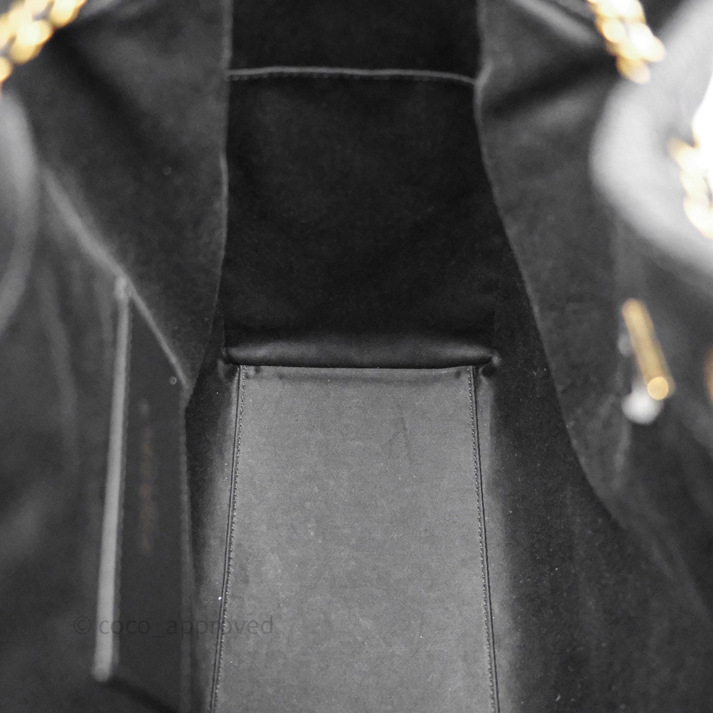 Chanel 25 Medium Washed Denim Black Aged Gold Hardware
