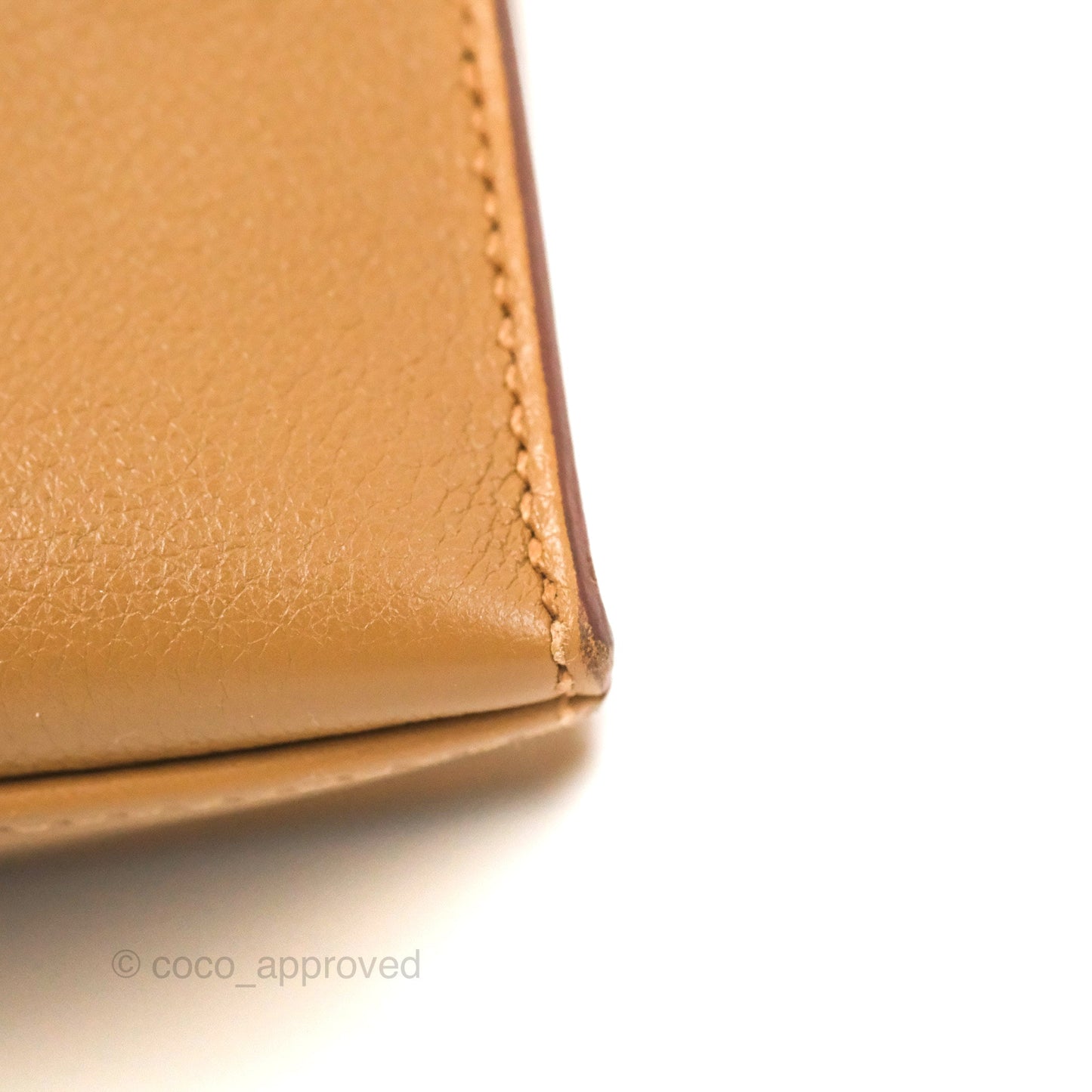 Hermès Kelly Pochette Clutch Biscuit 48 Swift Palladium Hardware