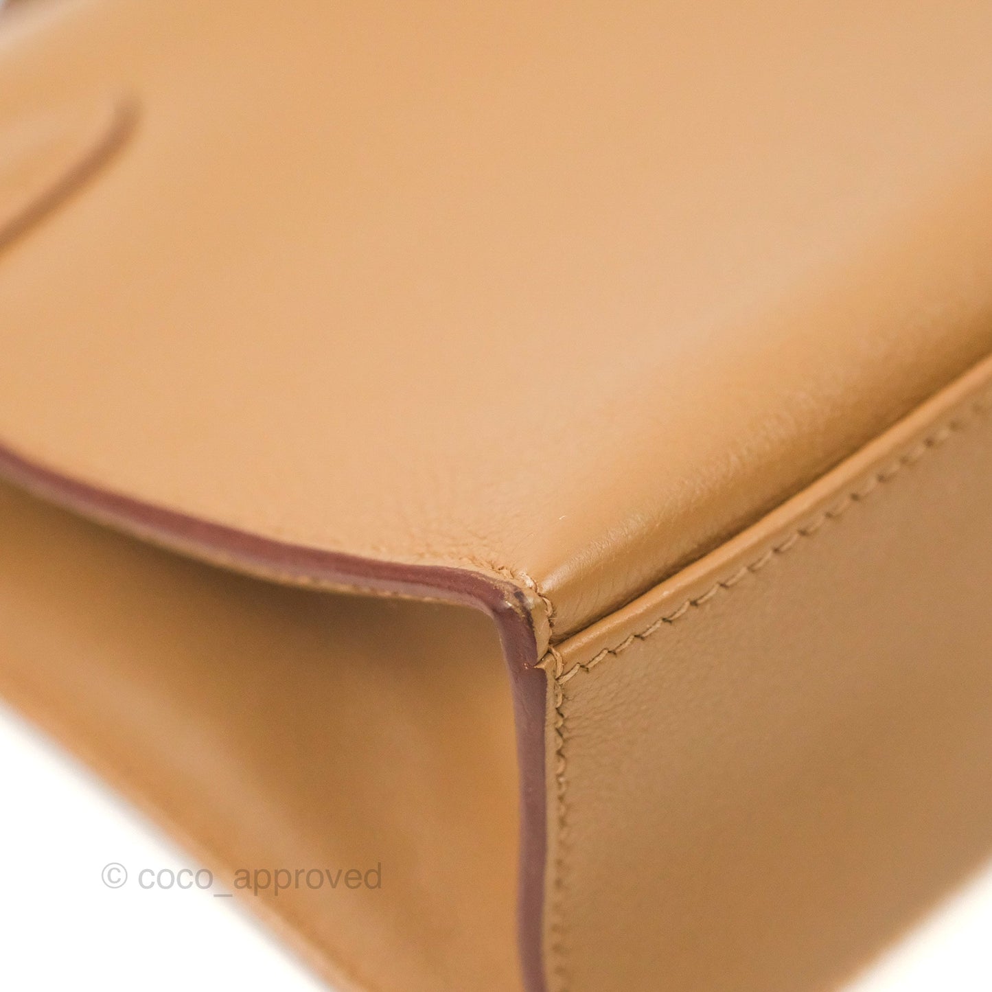Hermès Kelly Pochette Clutch Biscuit 48 Swift Palladium Hardware