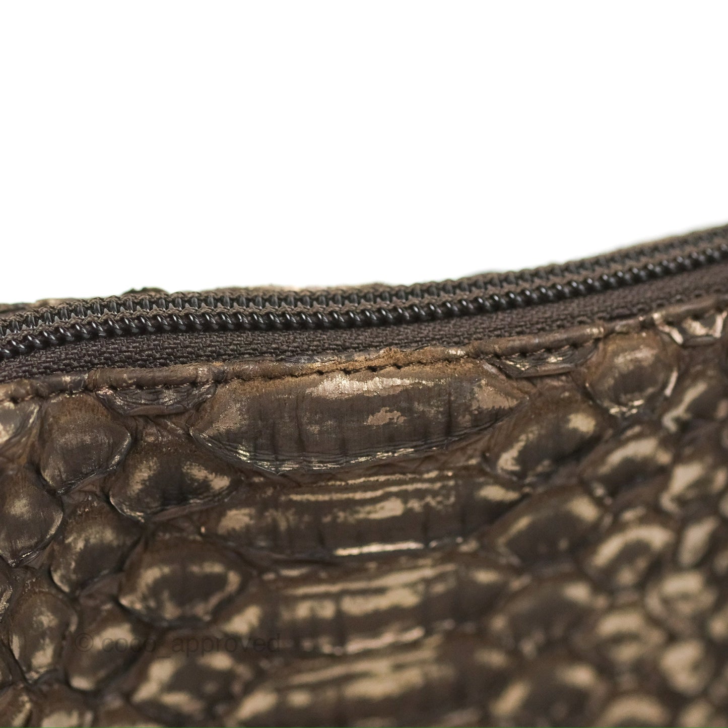 Chanel Python Fortune Cookie Clutch
