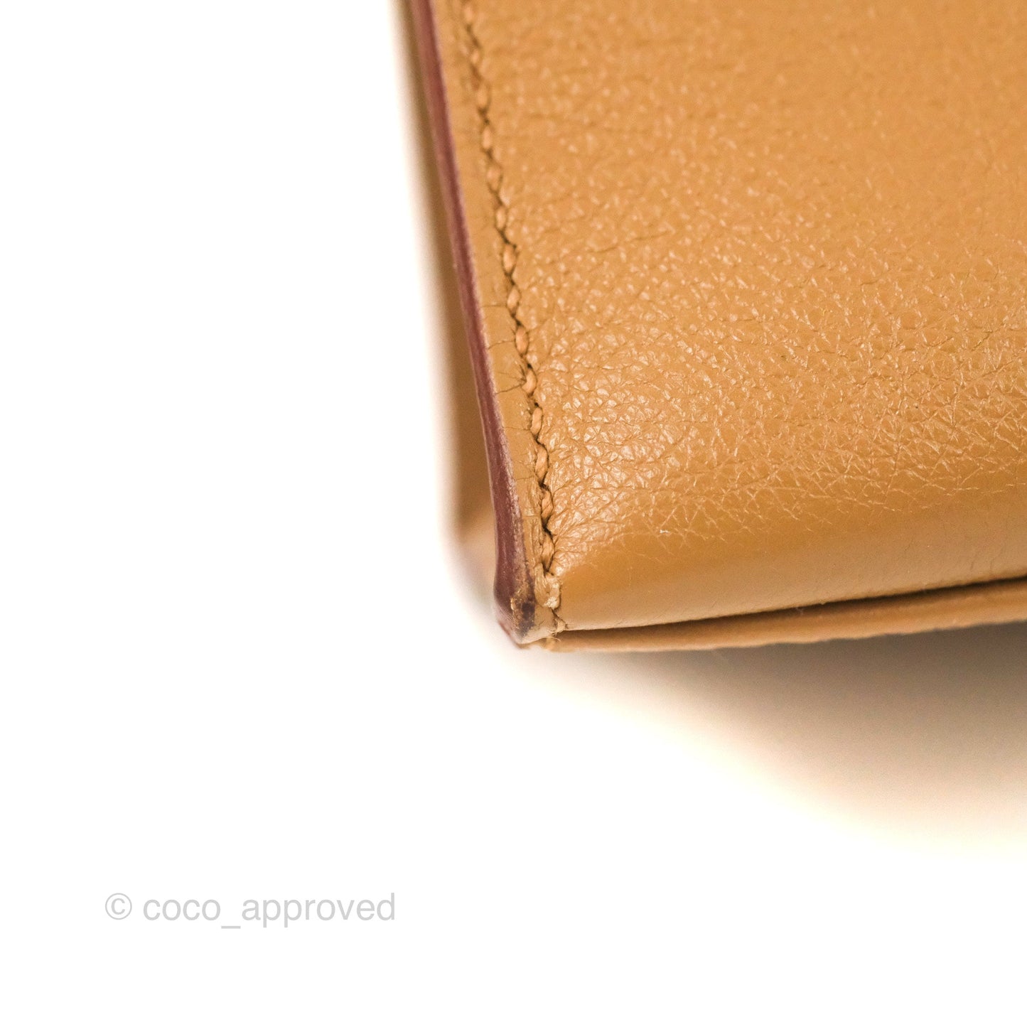 Hermès Kelly Pochette Clutch Biscuit 48 Swift Palladium Hardware