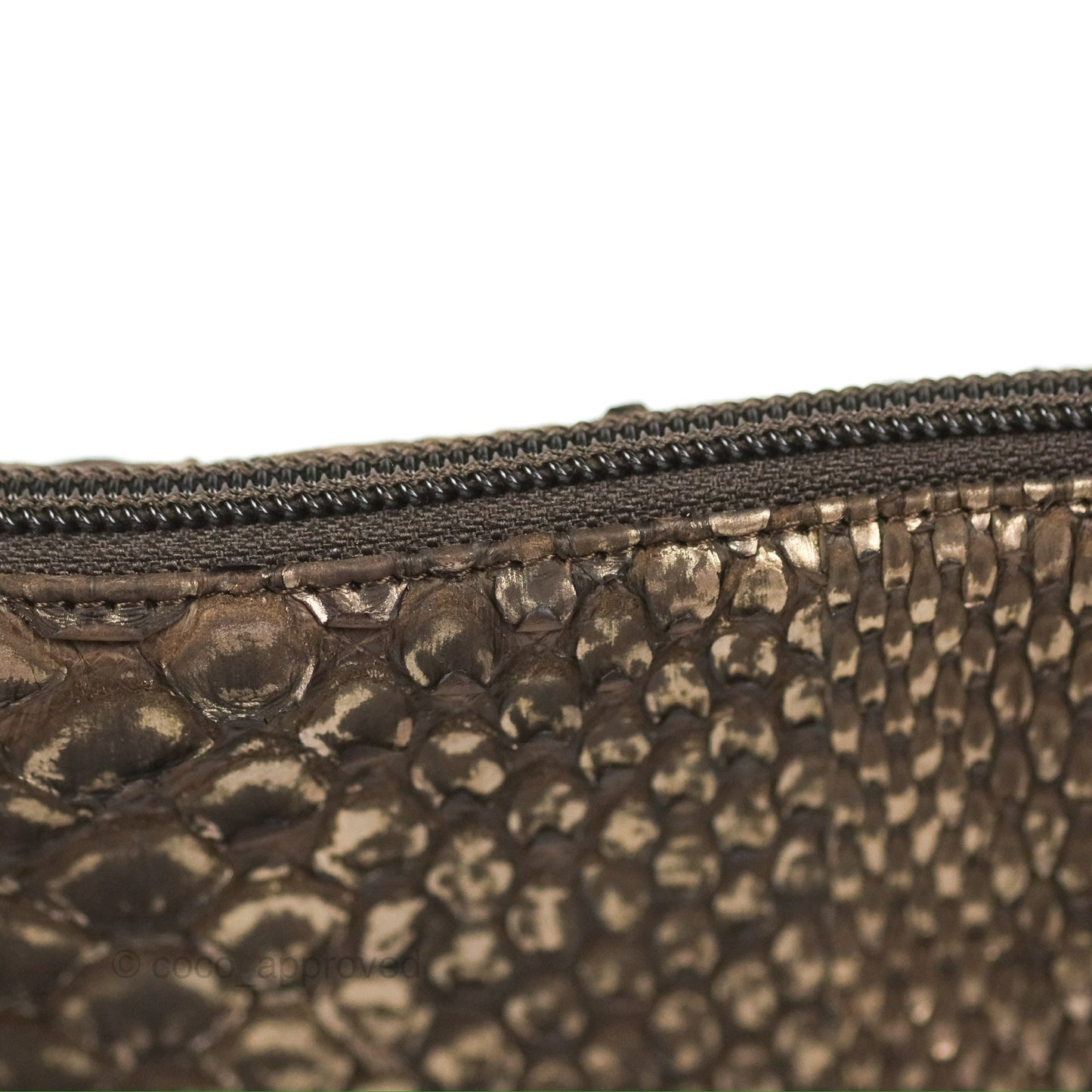 Chanel Python Fortune Cookie Clutch