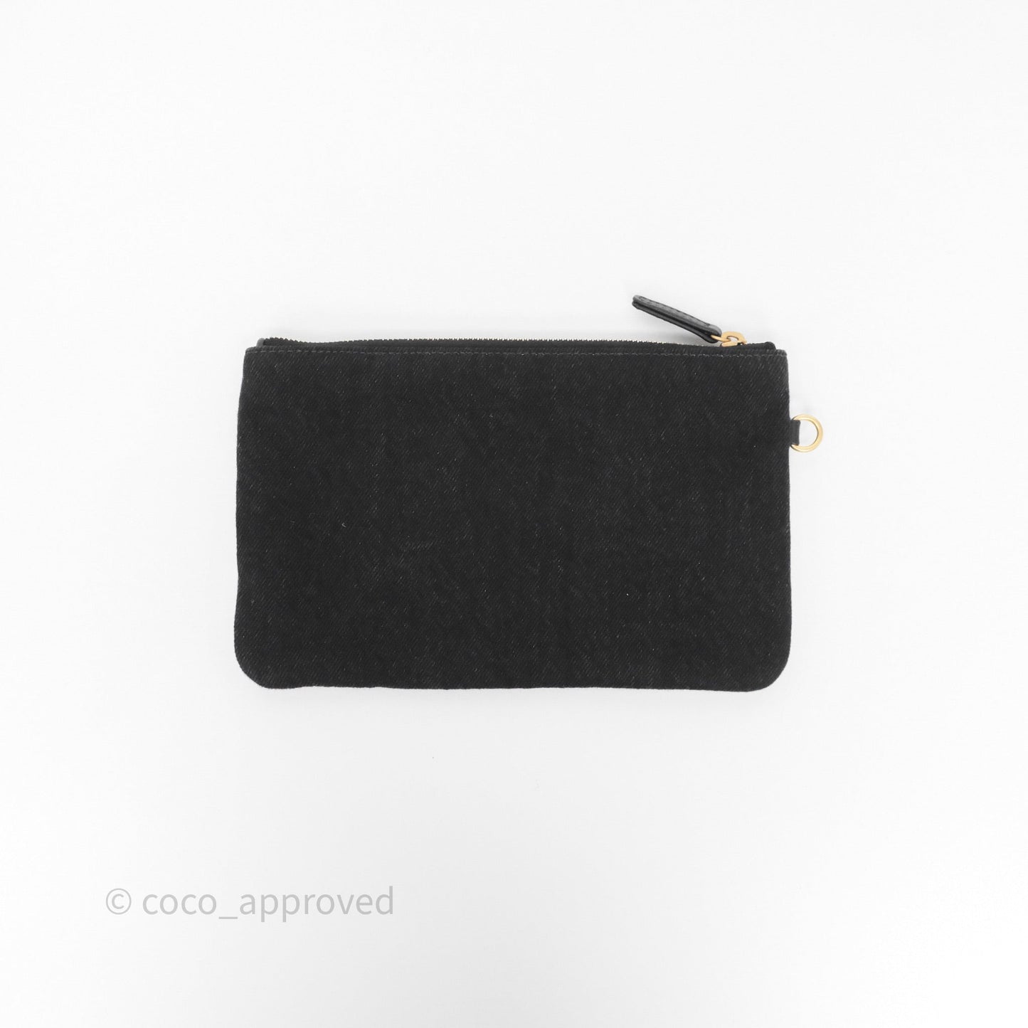 Chanel 25 Medium Washed Denim Black Aged Gold Hardware