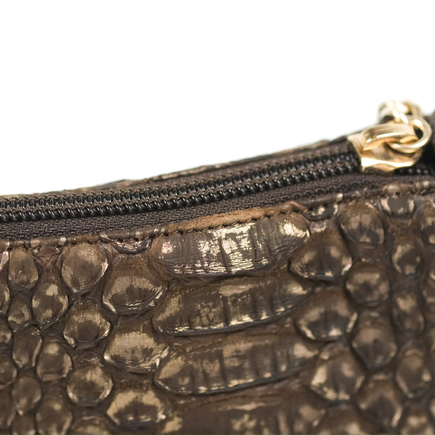 Chanel Python Fortune Cookie Clutch