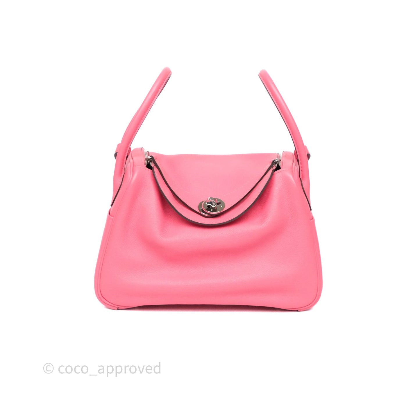 Hermès Lindy 26 Rose Azalée 8W Evercolor Palladium Hardware
