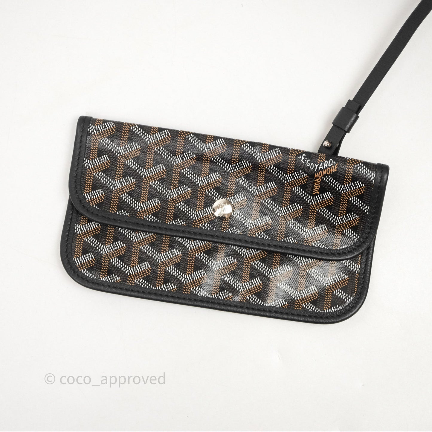 Goyard Bohème Hobo Bag Black Goyardine Canvas