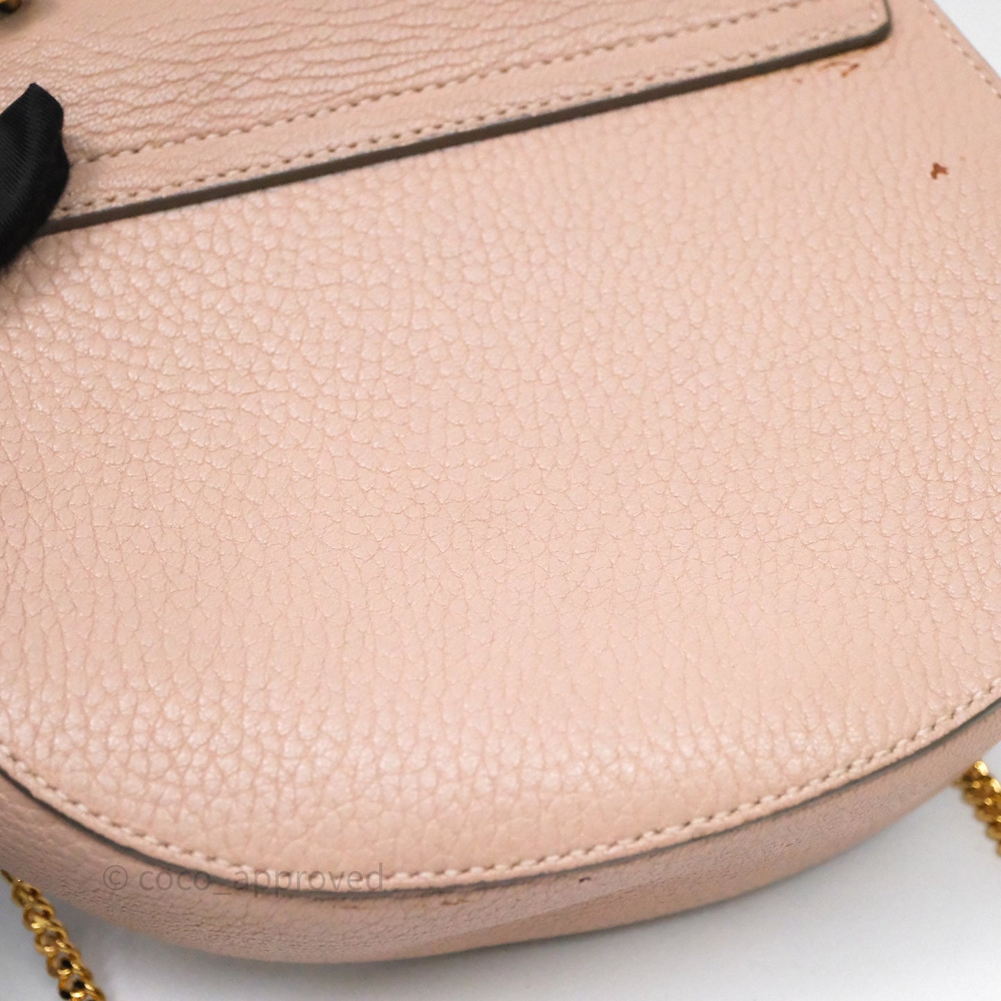 Chloe Mini Drew Crossbody Bag Pink Grained Leather