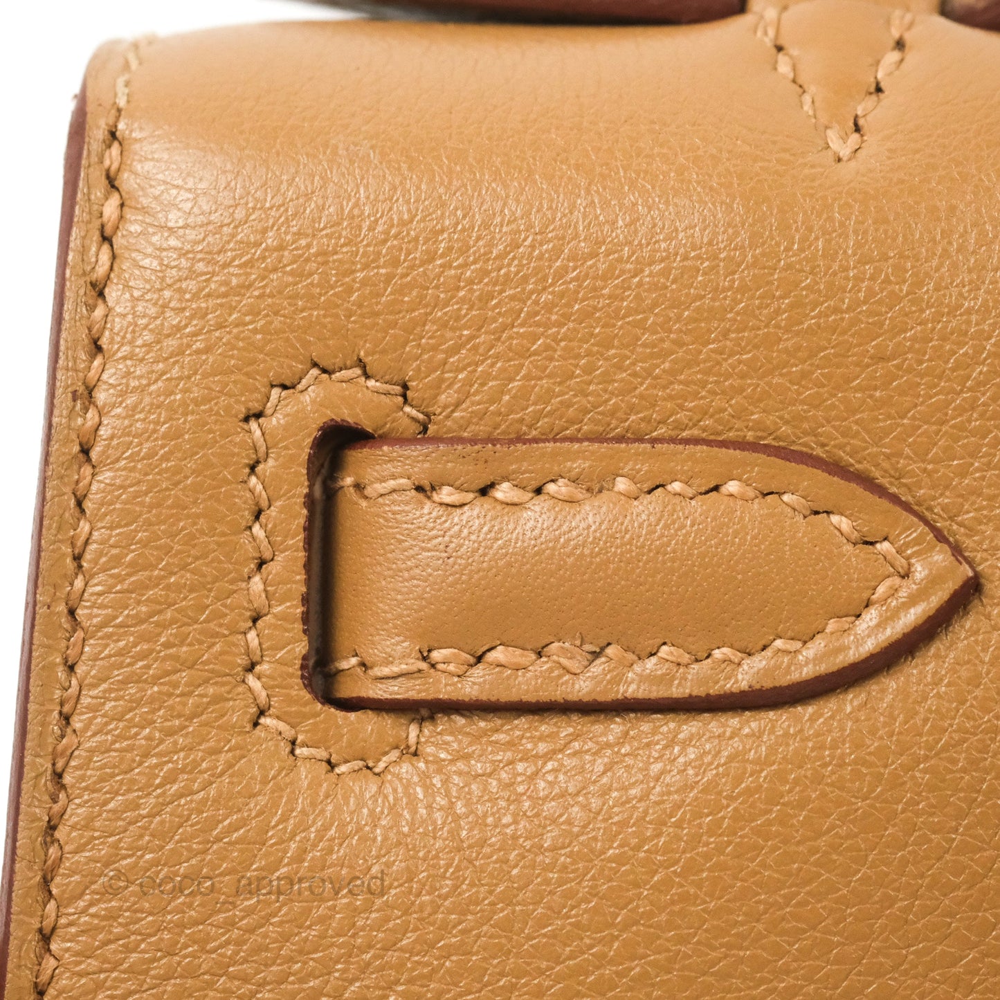 Hermès Kelly Pochette Clutch Biscuit 48 Swift Palladium Hardware