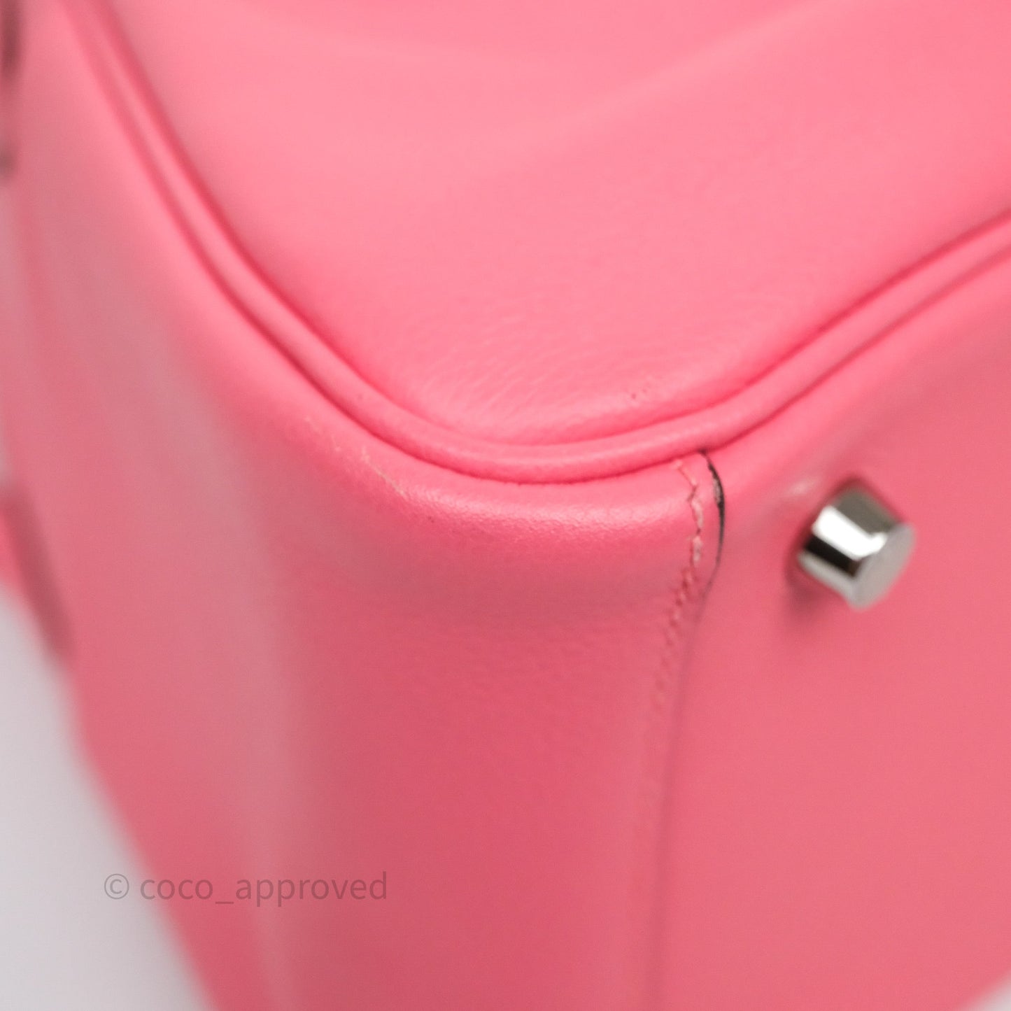 Hermès Lindy 26 Rose Azalée 8W Evercolor Palladium Hardware