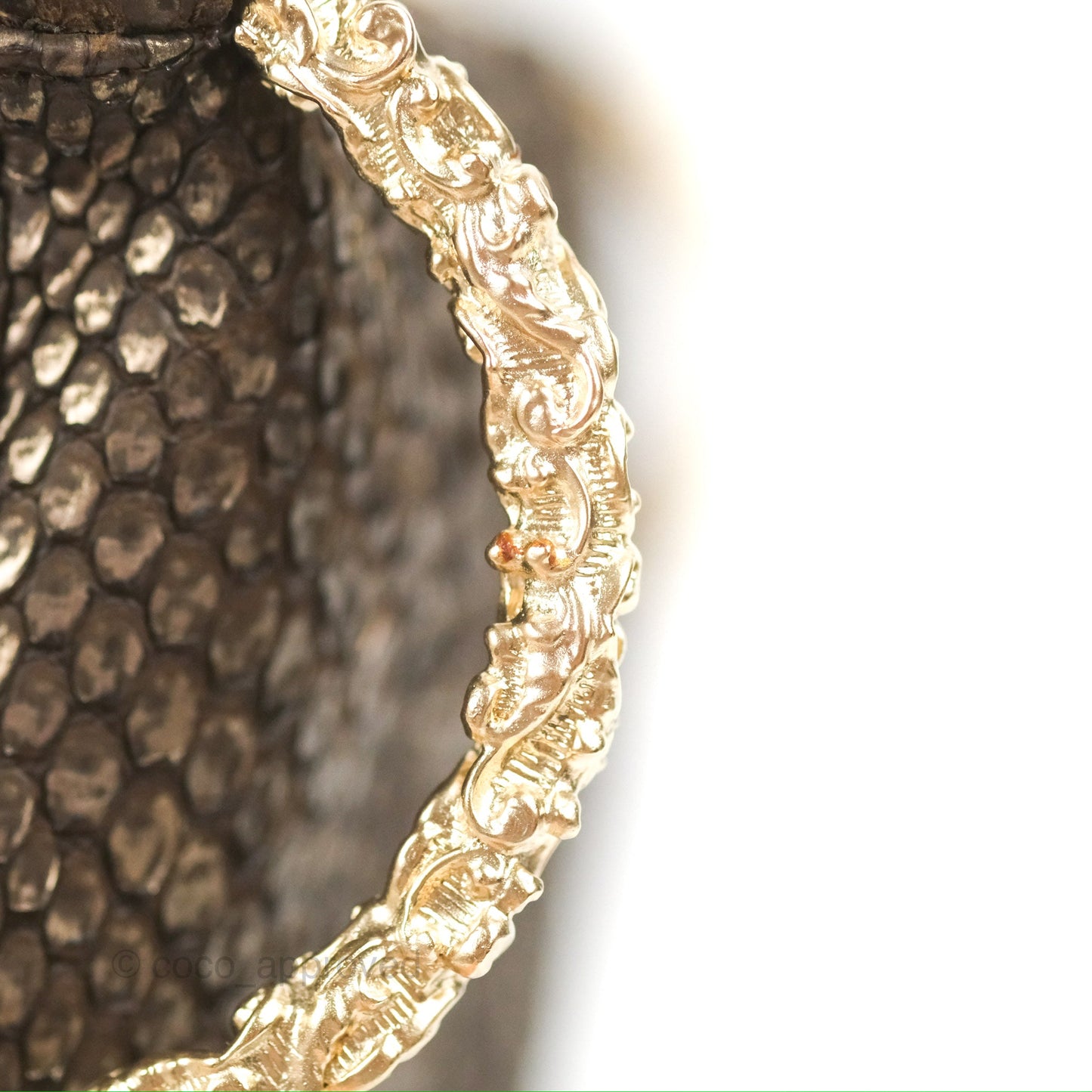Chanel Python Fortune Cookie Clutch