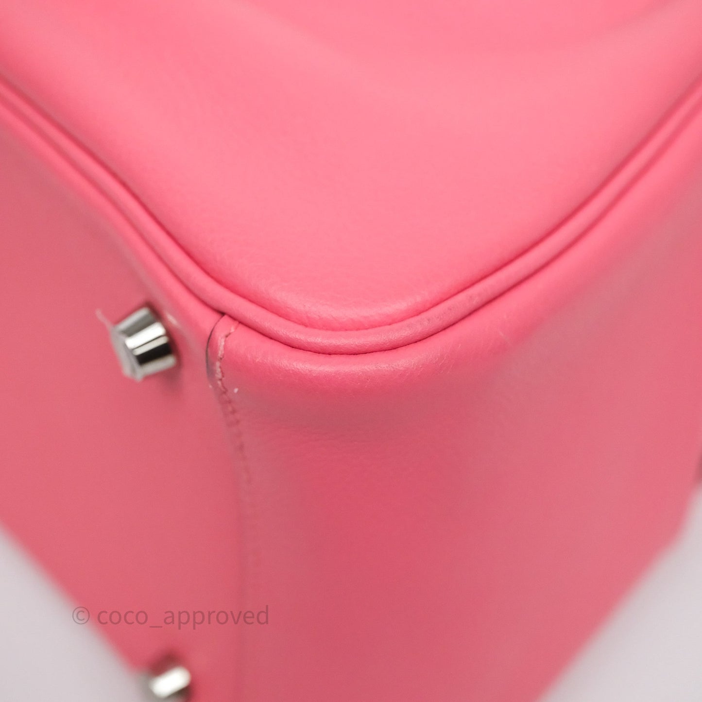 Hermès Lindy 26 Rose Azalée 8W Evercolor Palladium Hardware