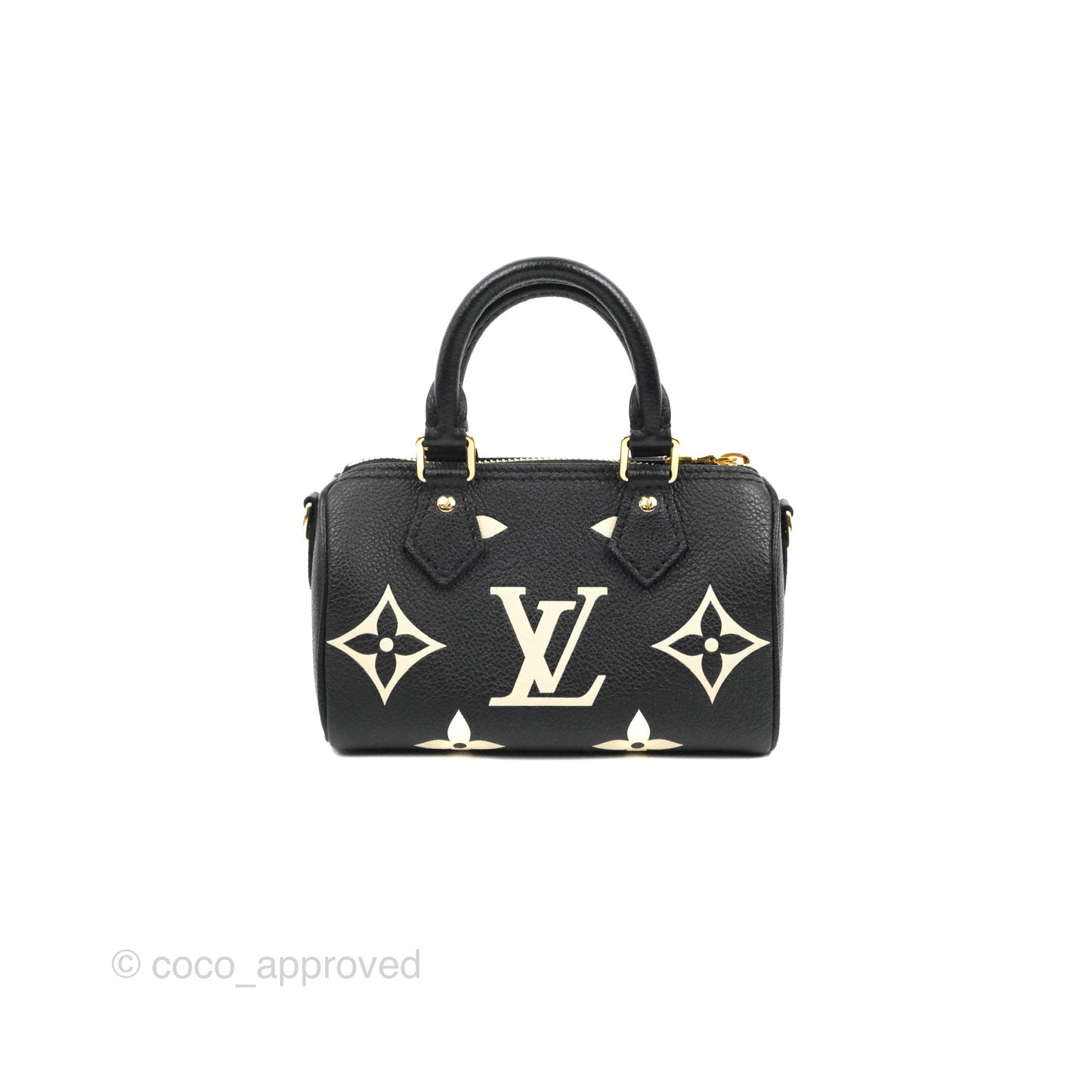 Louis Vuitton Nano Speedy Monogram Empreinte Black