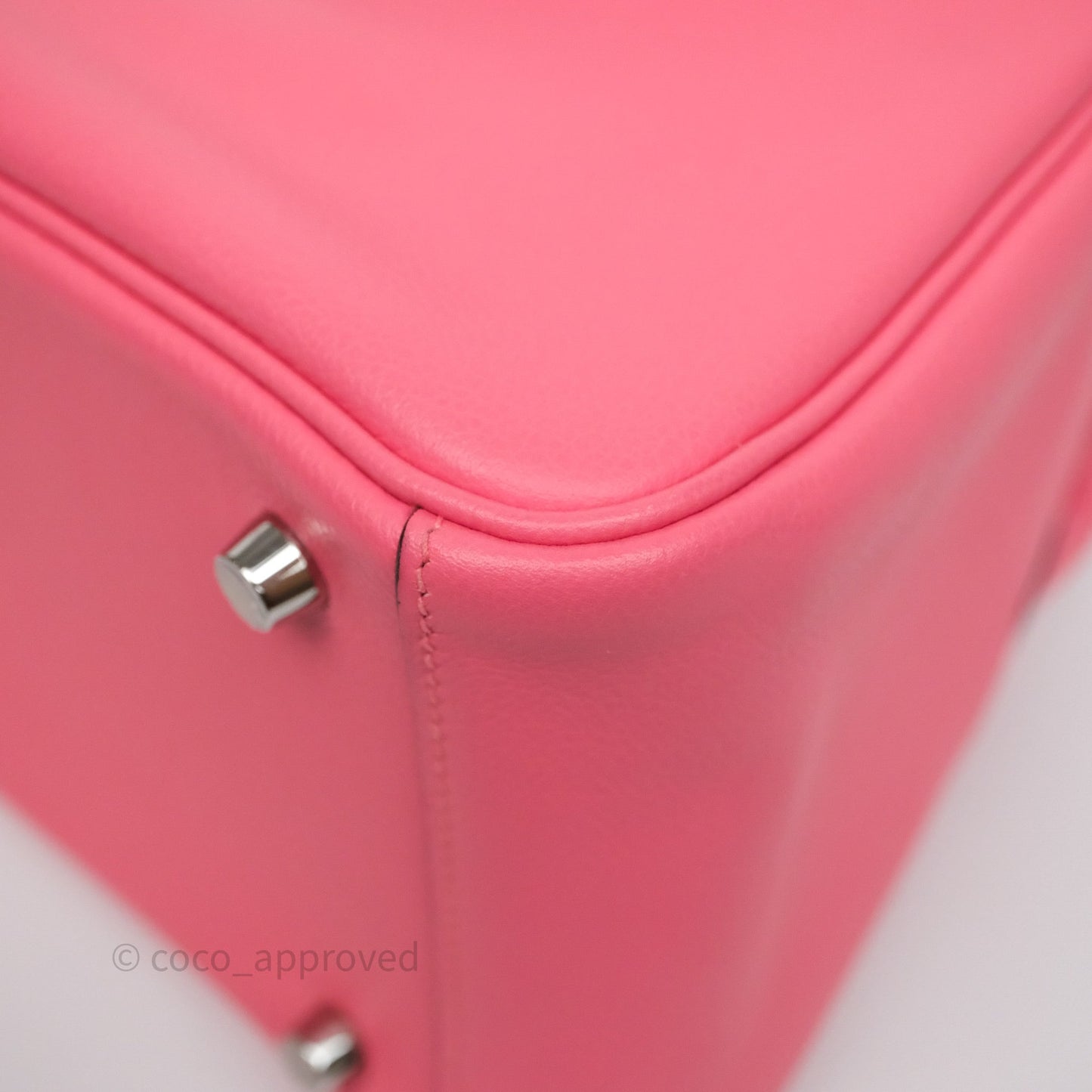 Hermès Lindy 26 Rose Azalée 8W Evercolor Palladium Hardware