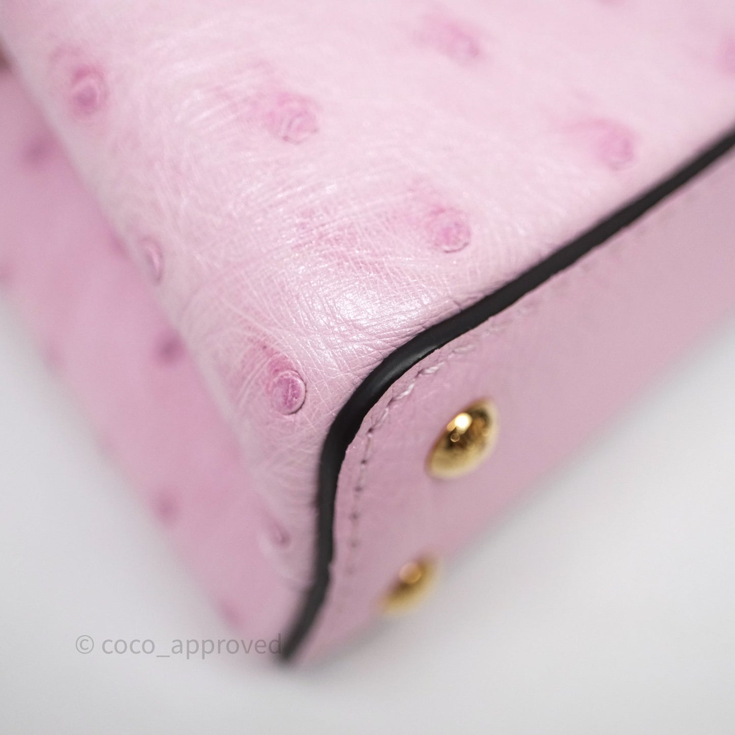 Louis Vuitton Taurillon Capucines Nano Pink in Ostrich