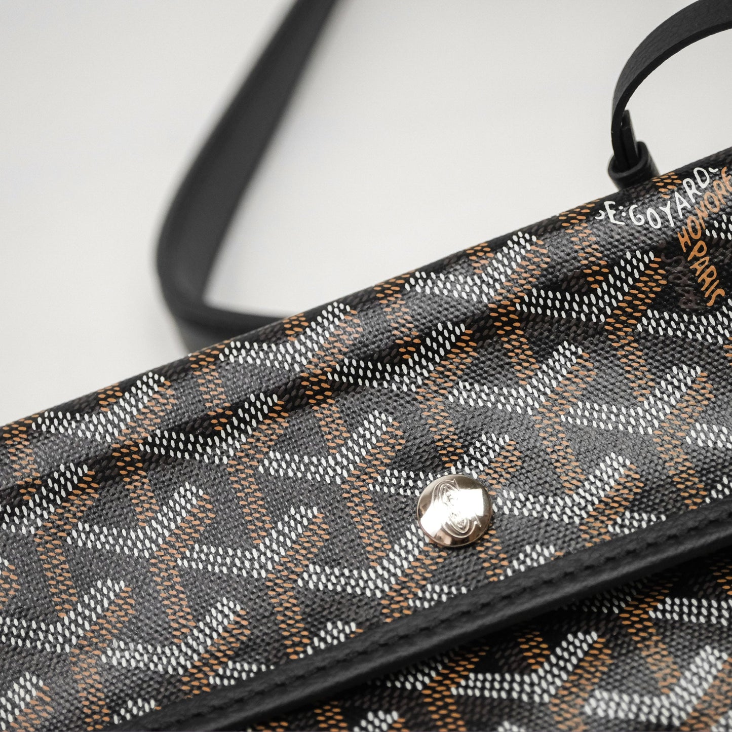 Goyard Bohème Hobo Bag Black Goyardine Canvas