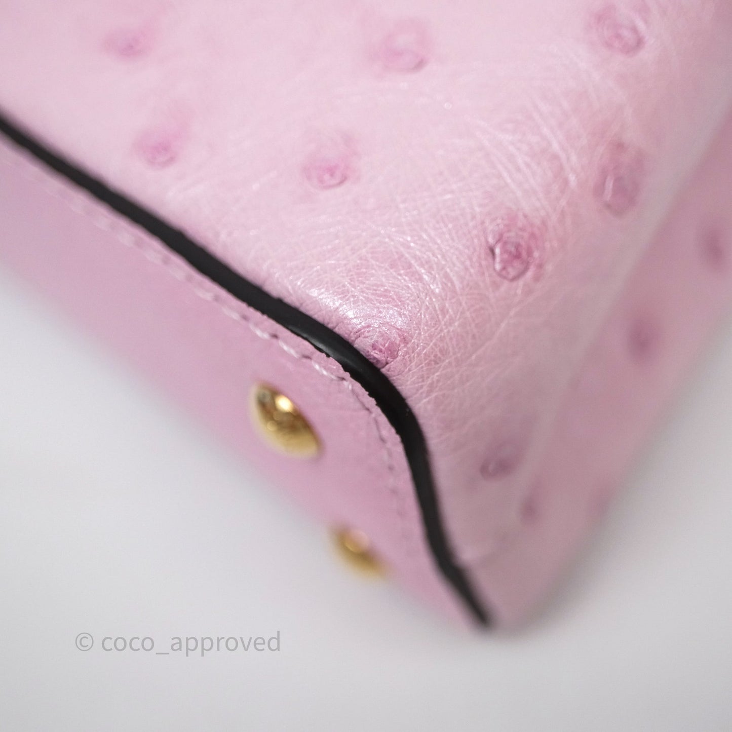 Louis Vuitton Taurillon Capucines Nano Pink in Ostrich