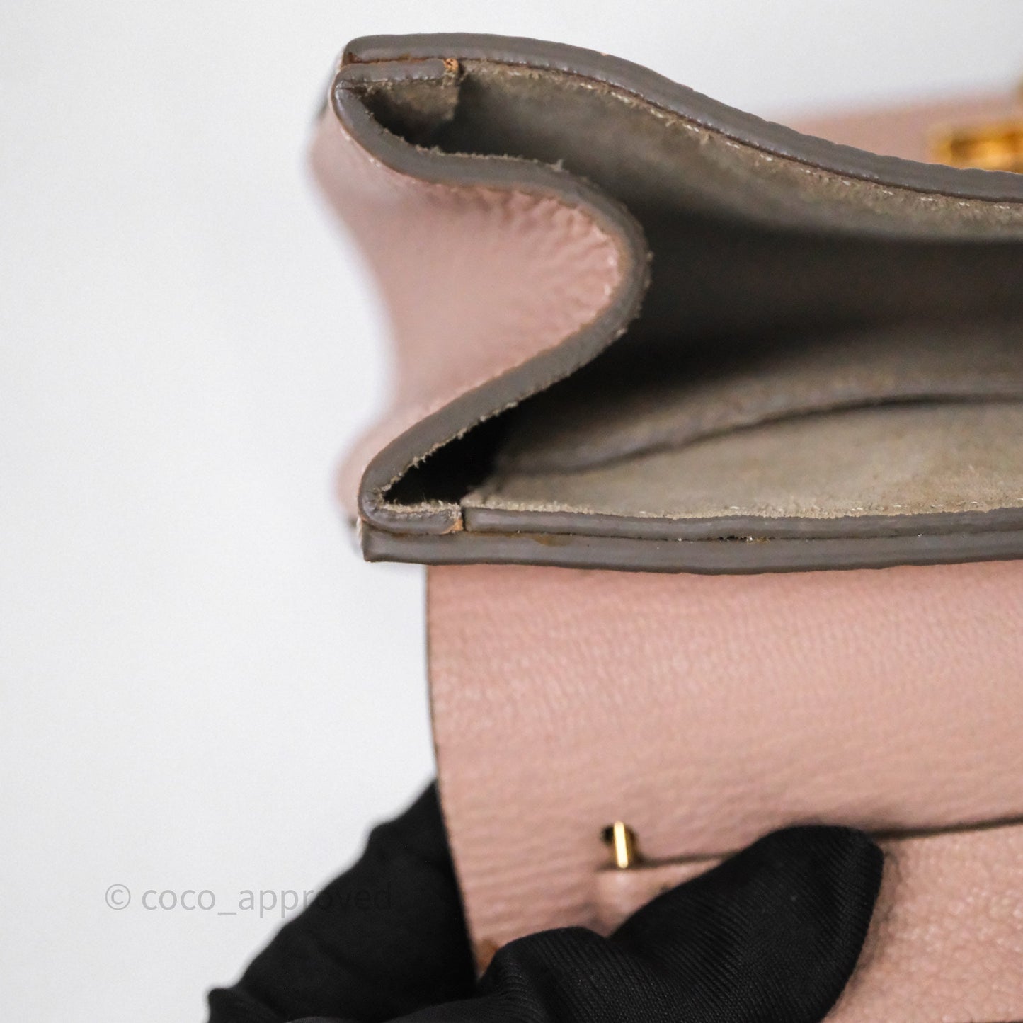Chloe Mini Drew Crossbody Bag Pink Grained Leather