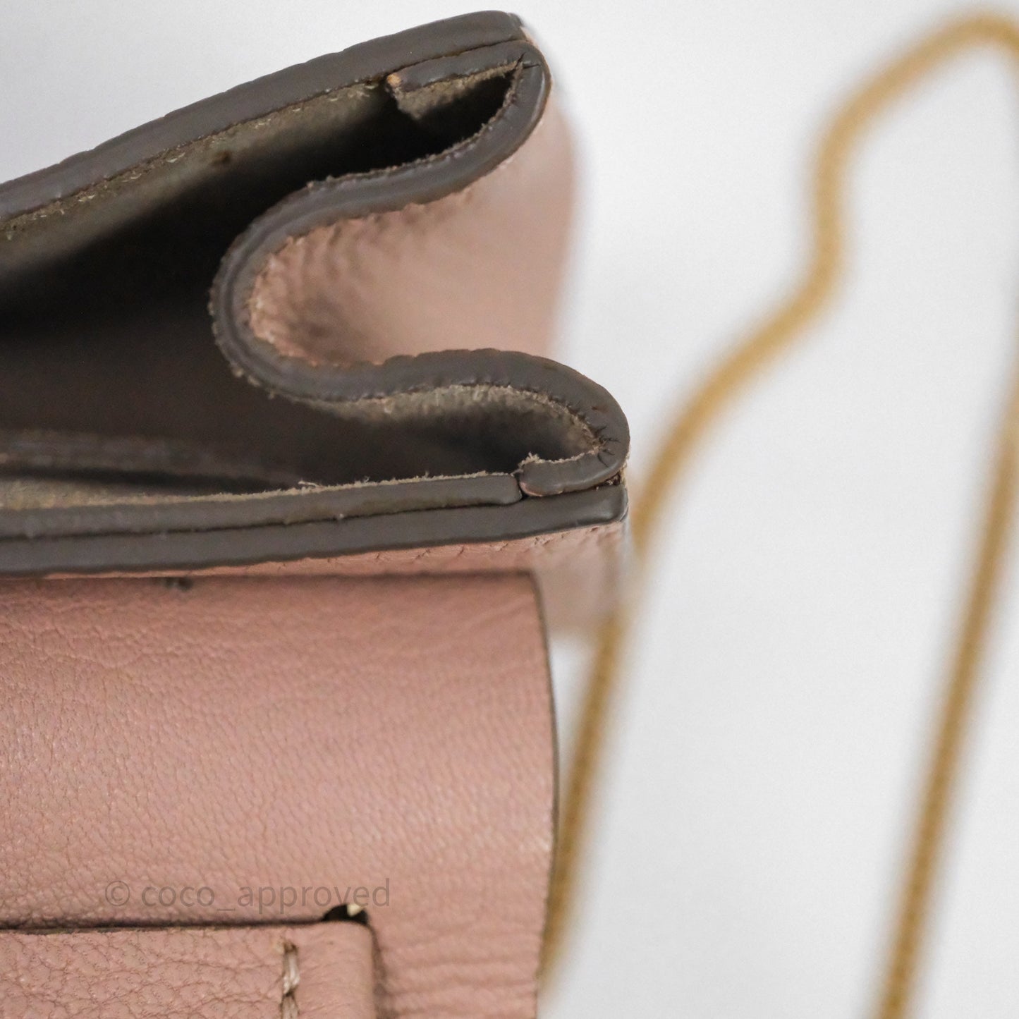 Chloe Mini Drew Crossbody Bag Pink Grained Leather